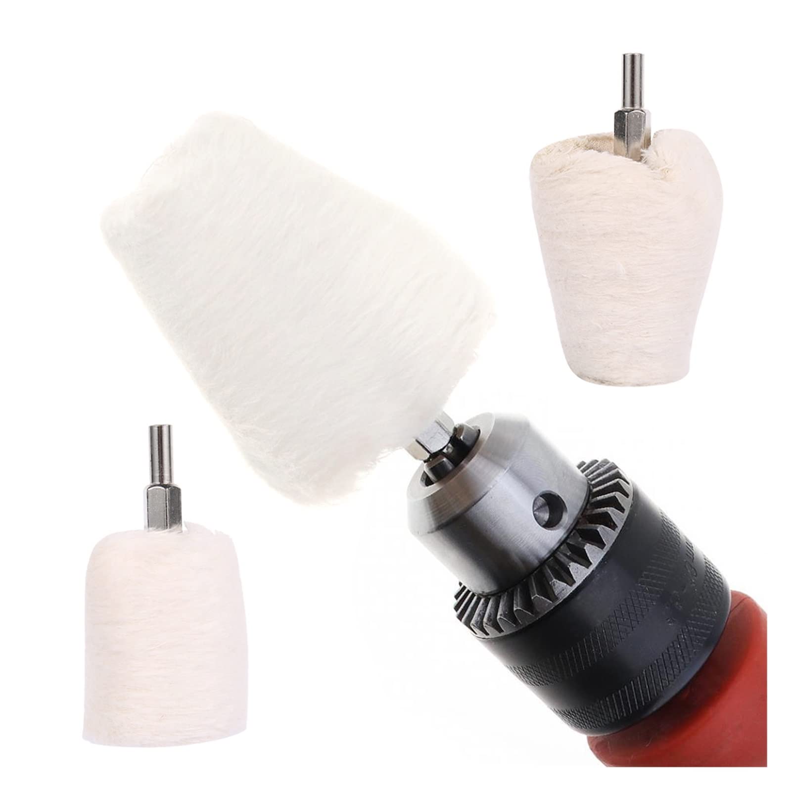 yaoqijie 10 SZTUK Car Buffing Pad Polski Auto Waxing Wox Disc Hub Uroda Narzędzie Do Czyszczenia Aluminium Stali Nierdzewnej Polerowanie Gadżety samochodowe lasting