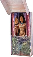 Vista 2 de Disney Store Muñeca clásica oficial de Disney Princess (Pocahontas), 11 pulgadas, incluye cepillo con detalles moldeados, juguete totalmente posable