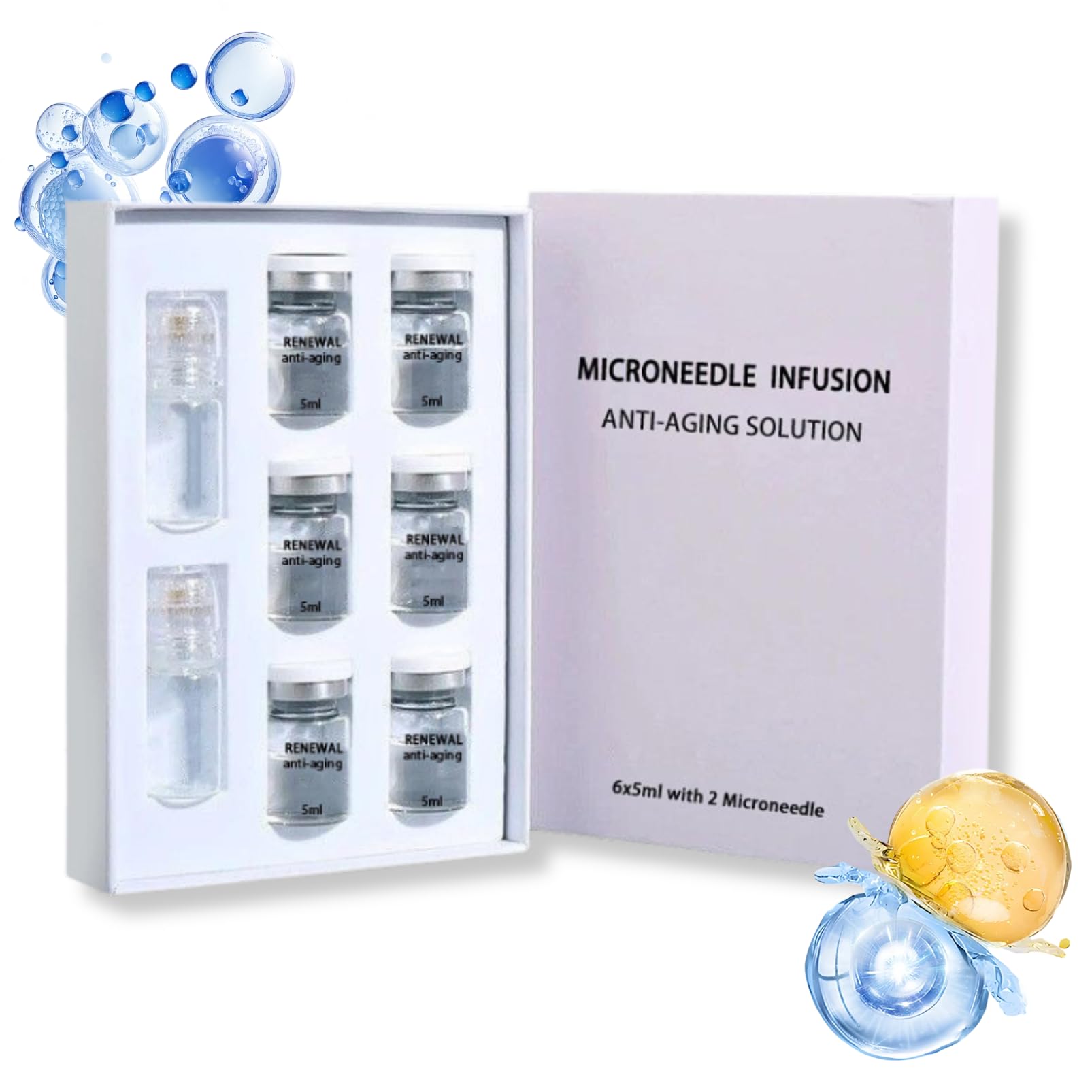 Micro Infusion System for Face 0.05mm Serum Applicator Collagen Hyaluronic Acid