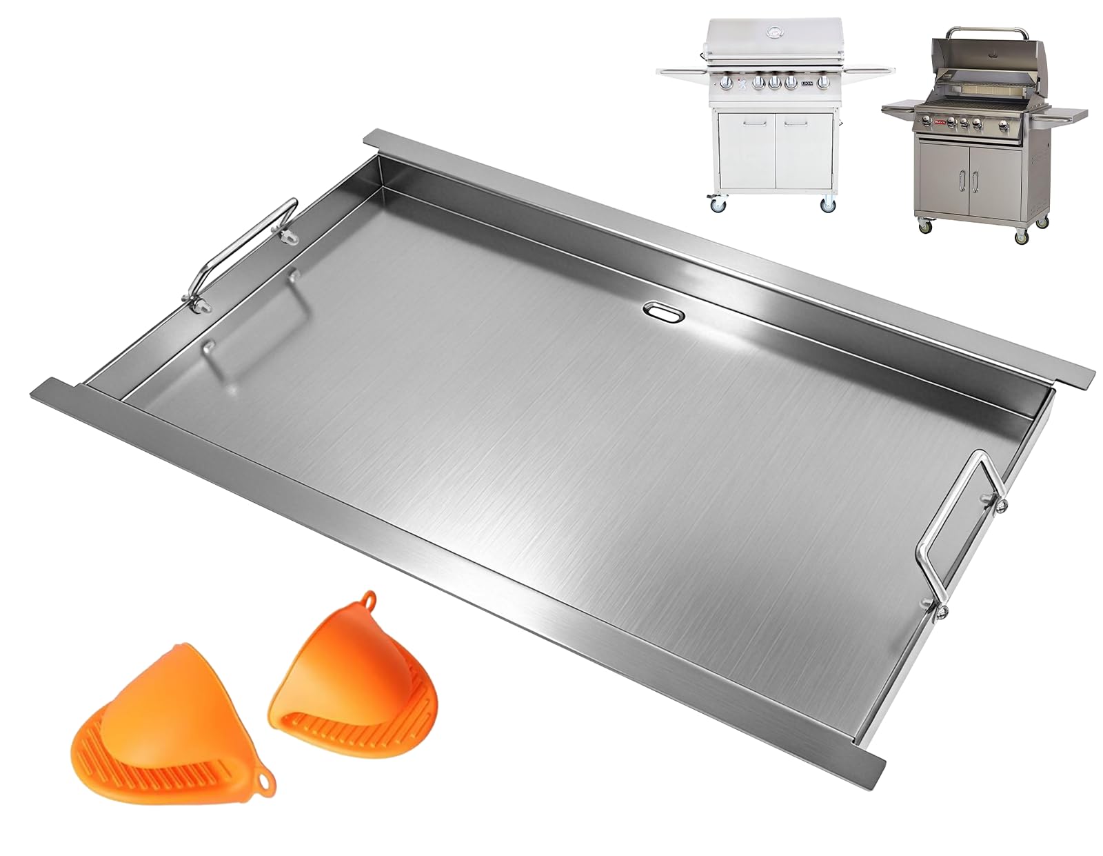 Plaque de cuisson inox pour Bull Premium et Outlaw 76,2 cm
