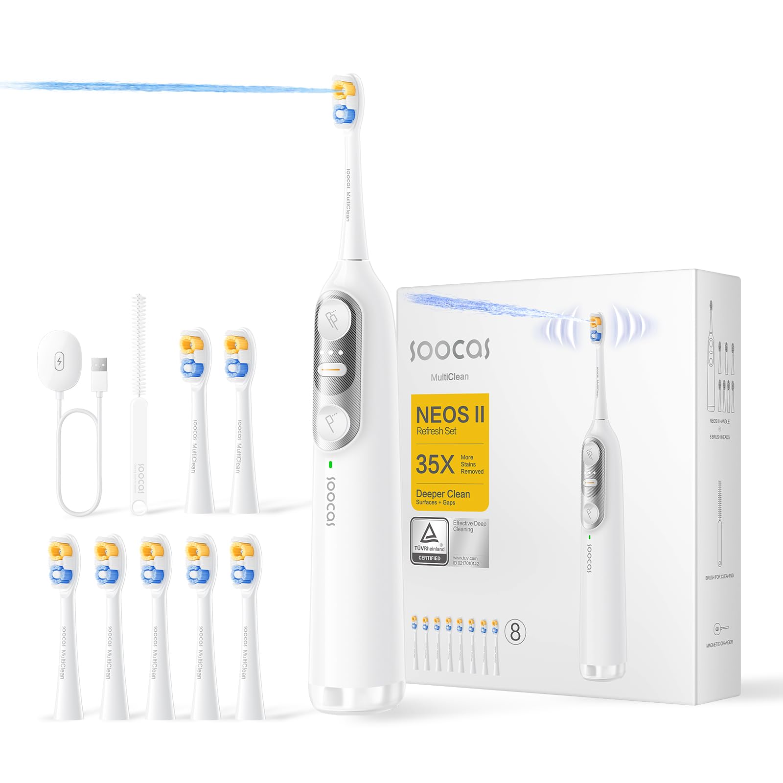 Amazon.co.jp: Soocas NEOS II リフレッシュセット - 電動歯ブラシ