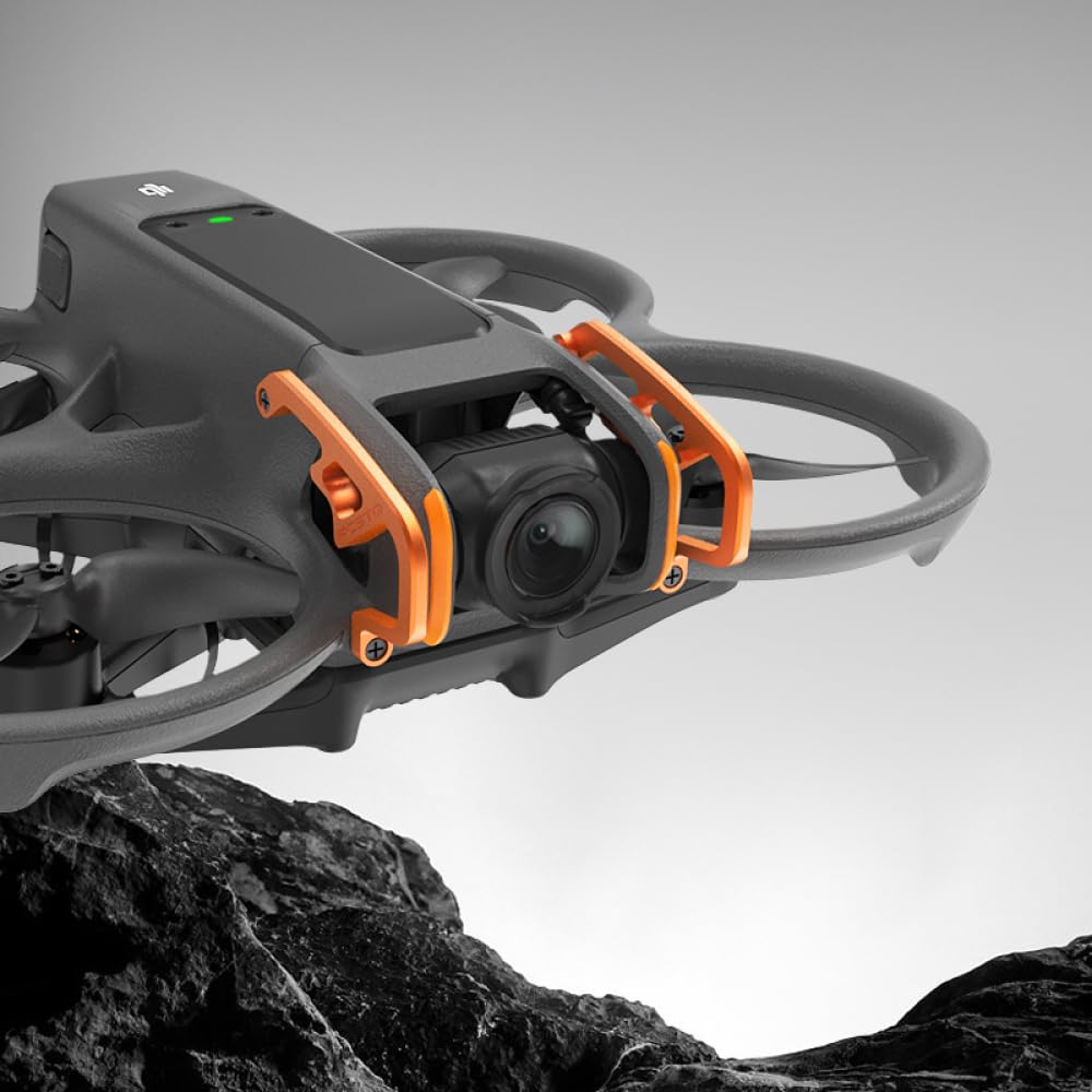 For DJI Avata 2 Gimbal Bumper Protection Bar Aluminum Alloy Gimbal Guard Camera Protection Heavy Duty Shockproof Impact Impact Impact Safety Flight for DJI Avata 2 Drone Accessories with Driver and