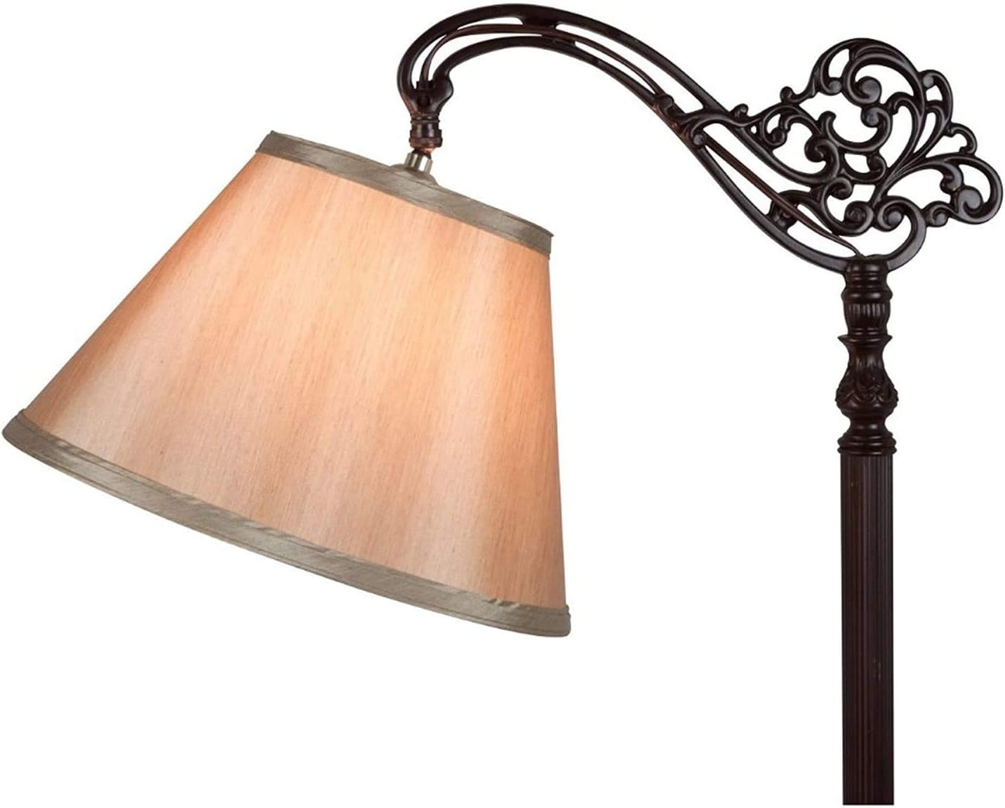 Upgradelights Bronze Silk 8 Inch Empire Lampshade with Uno Fitter