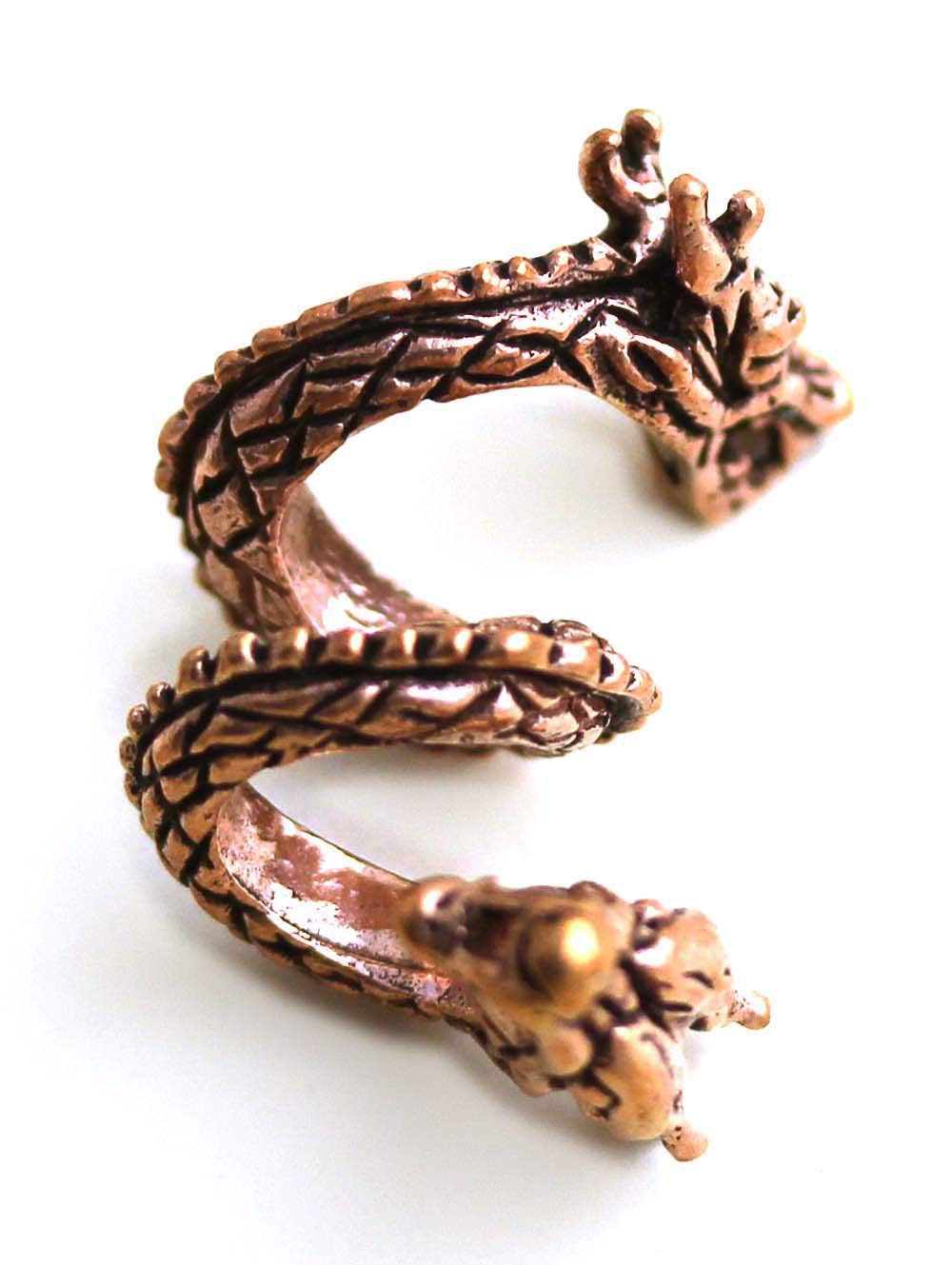 Anillos de bronce nórdico vikingo de estilo Dwarven Dreadlock para hombres 7