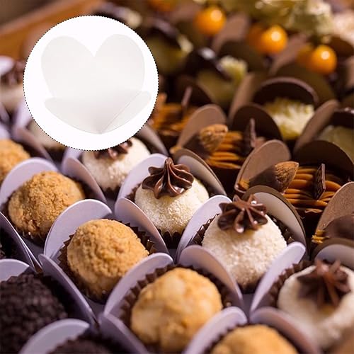 Miniatura 2 de DOITOOL 200 piezas de papel kraft de chocolate para dulces, forros para magdalenas, moldes de papel para hornear para bolitas de pasteles,