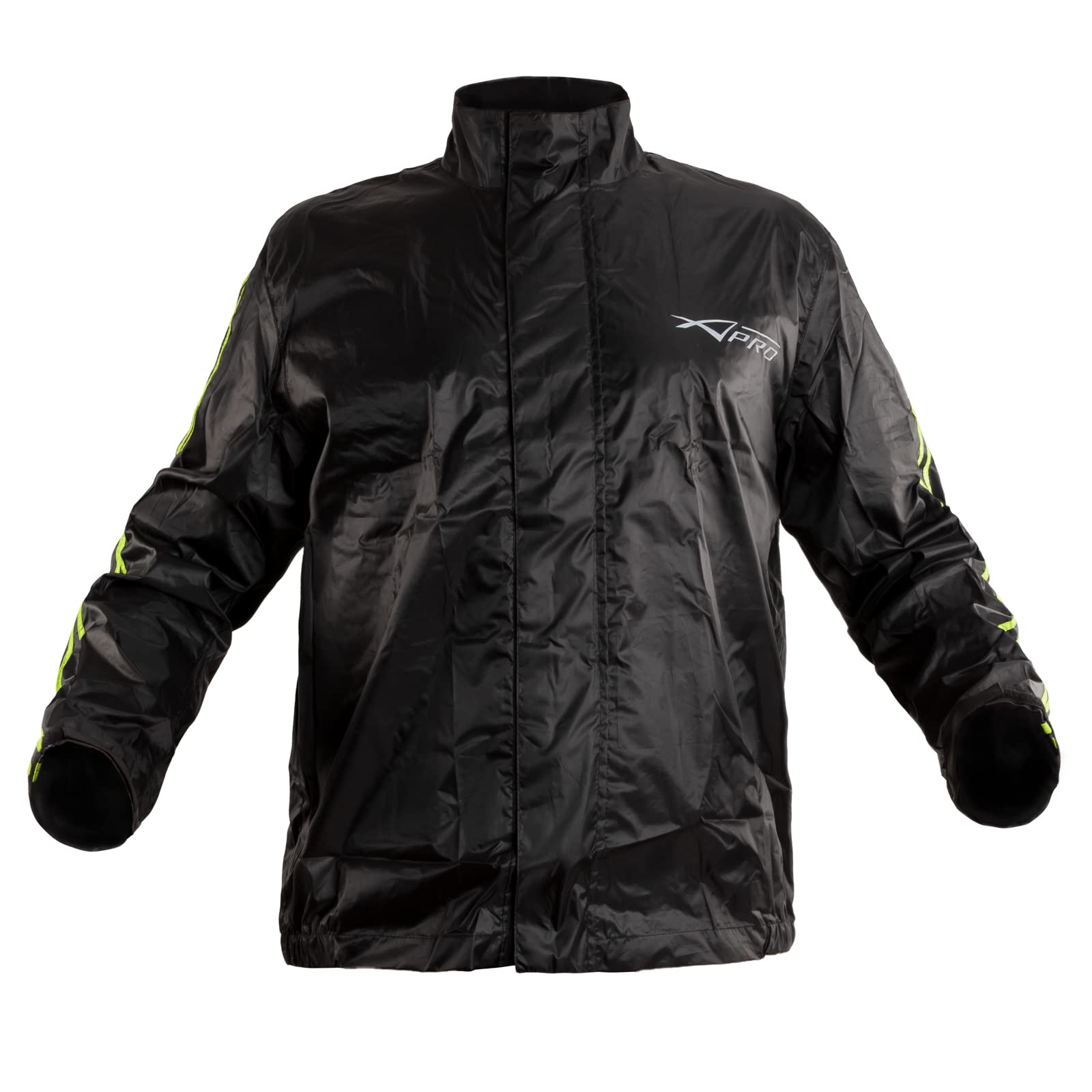 A-Pro Giacca Antipioggia Pantaloni Impermeabile Moto Scooter Alta Visibilità FLUO L