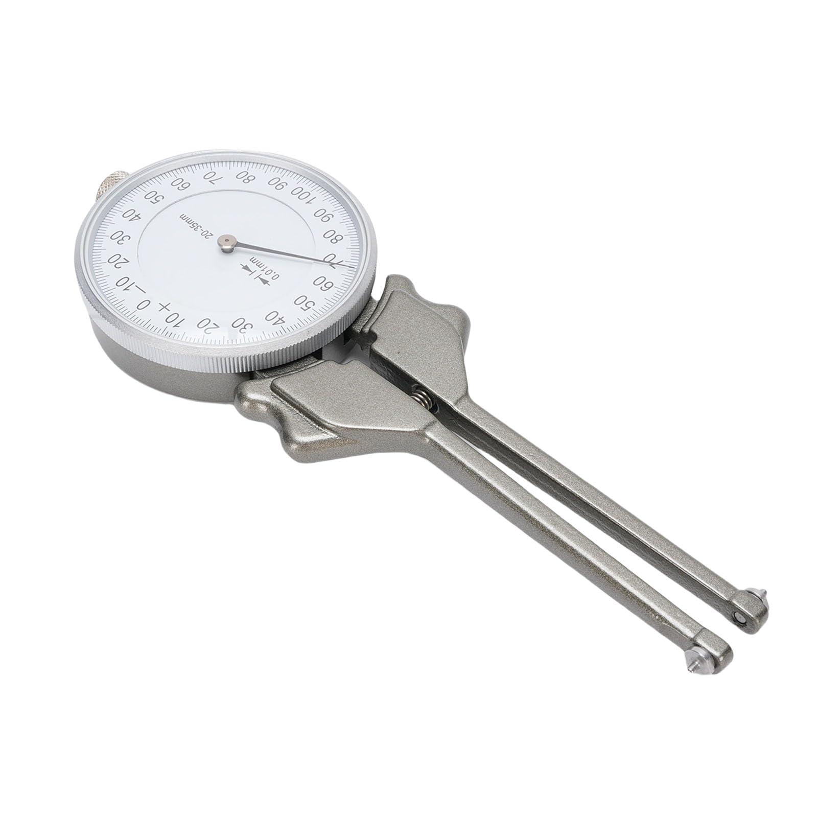 Garosa Calibrador de Dial Interno Herramienta de Medición de Precisión con Graduación de 0,01 Mm para Mediciones de Orificio y Diámetro Interno Rango de 20-35 Mm 12 Cabezales Aleación de Aluminio