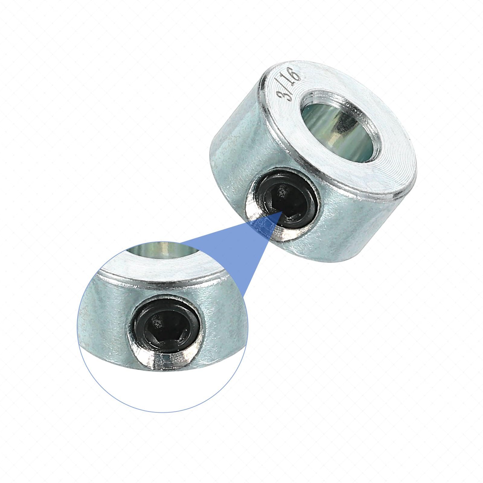 Carbon Steel Shaft Collars - Set of 8 -5