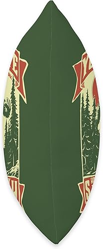 Miniatura 2 de Yeti Habitation Project - Bigfoot & Sasquatch Art Yosemite Park Home of The Mighty Sasquatch Bigfoot - Almohada retro (16 x 16 pulgadas), multicolor