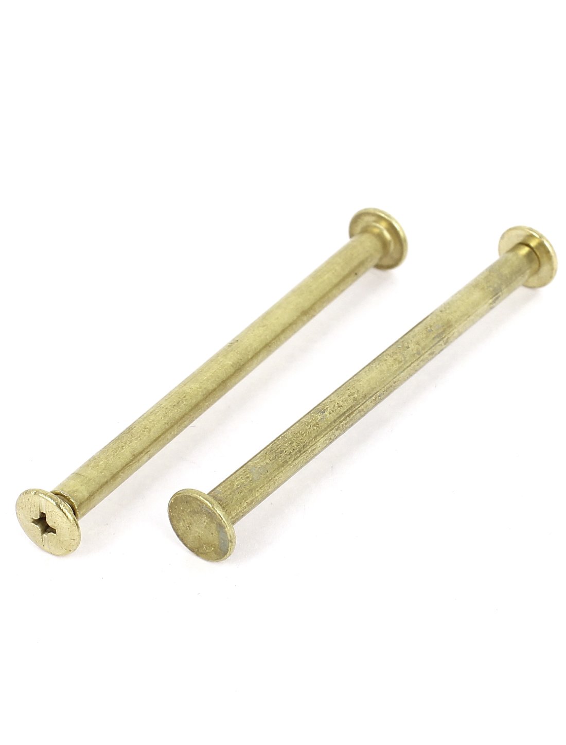 Sourcingmap Scrapbook Leather 5x70mm Brass Plated Binding Chicago Screw Post 8pcs - Image 3