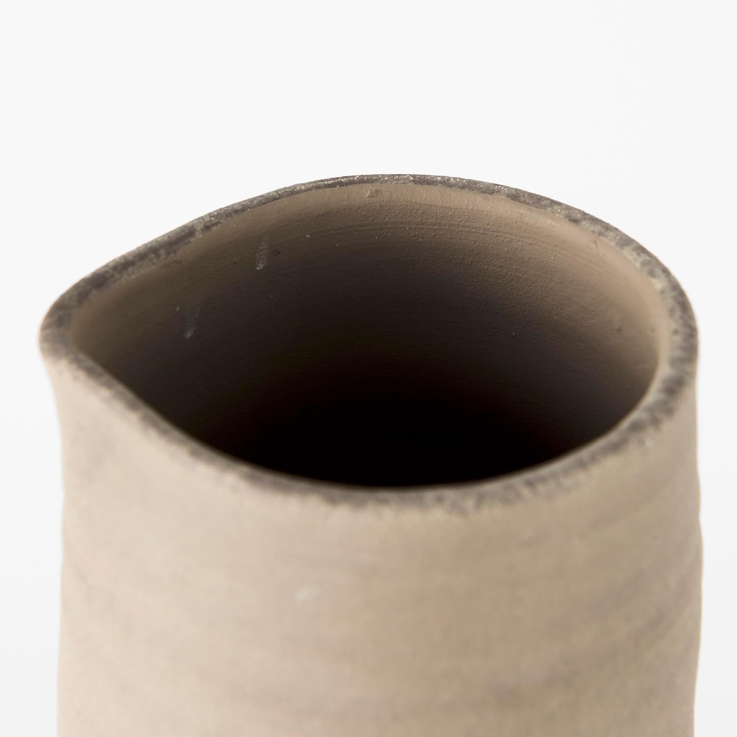 Mercana Garand III (Large) Jugs/Decorative Vases, 7.0L x 6.0W x 16.0H, Black | Natural Brown