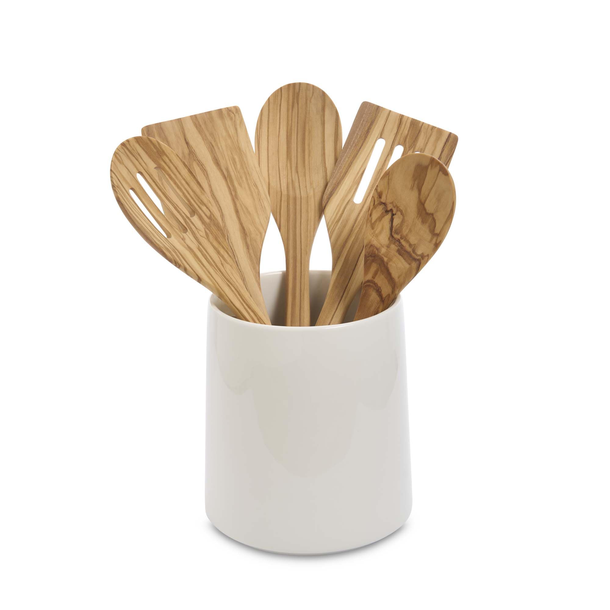 Fantes - Cuchara de cocina italiana de madera de olivo, hecha de madera de olivo italiana, 12 pulgadas, original del mercado italiano desde 1906