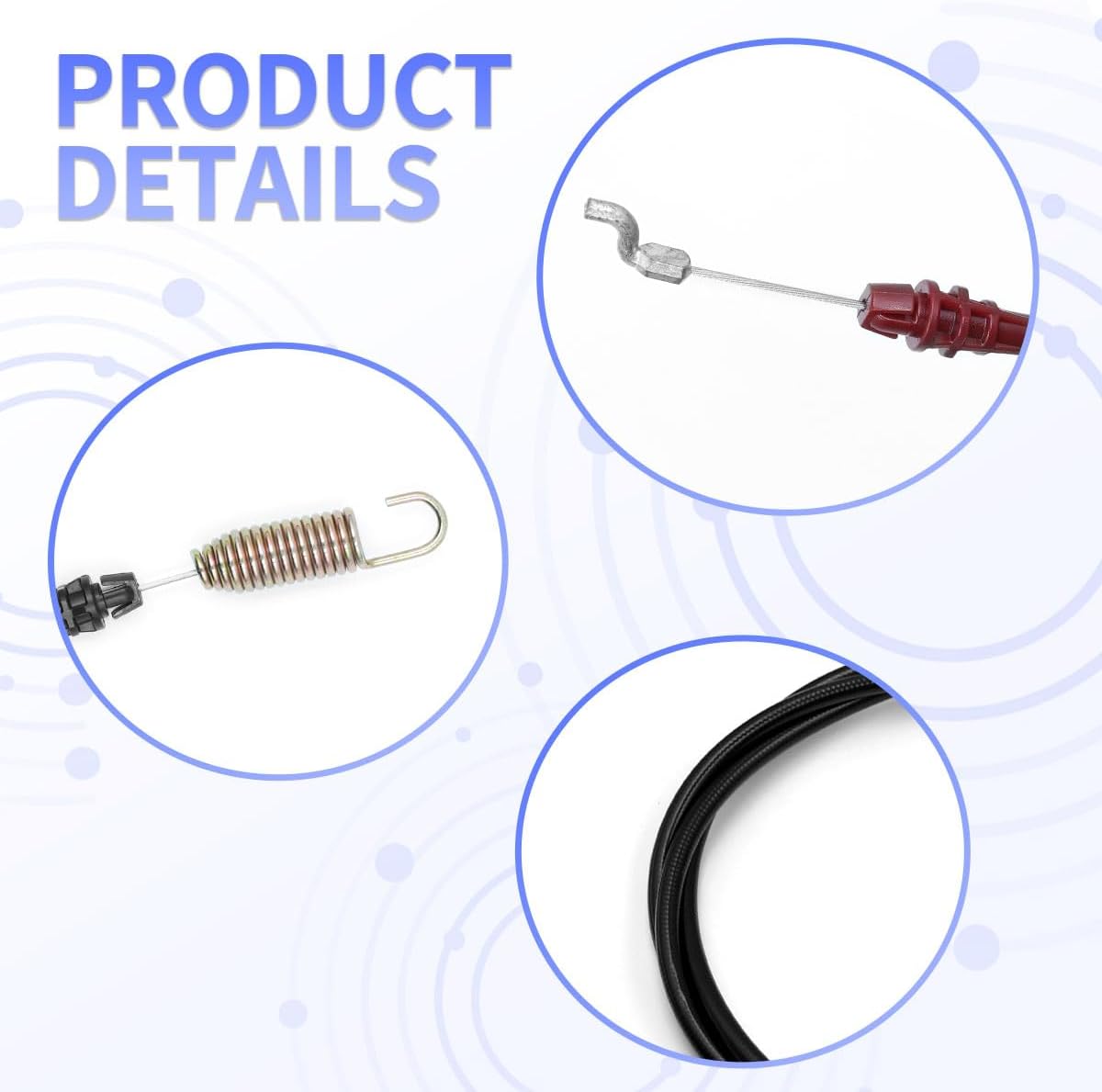 946-04504 Reverse 946-04506 Forward Cable Combo Compatible with MTD Cub Cadet RT35, RT45, RT75, Huskee 400 CRT, 404 CRT Tillers – 2 Cables in 1 Pack