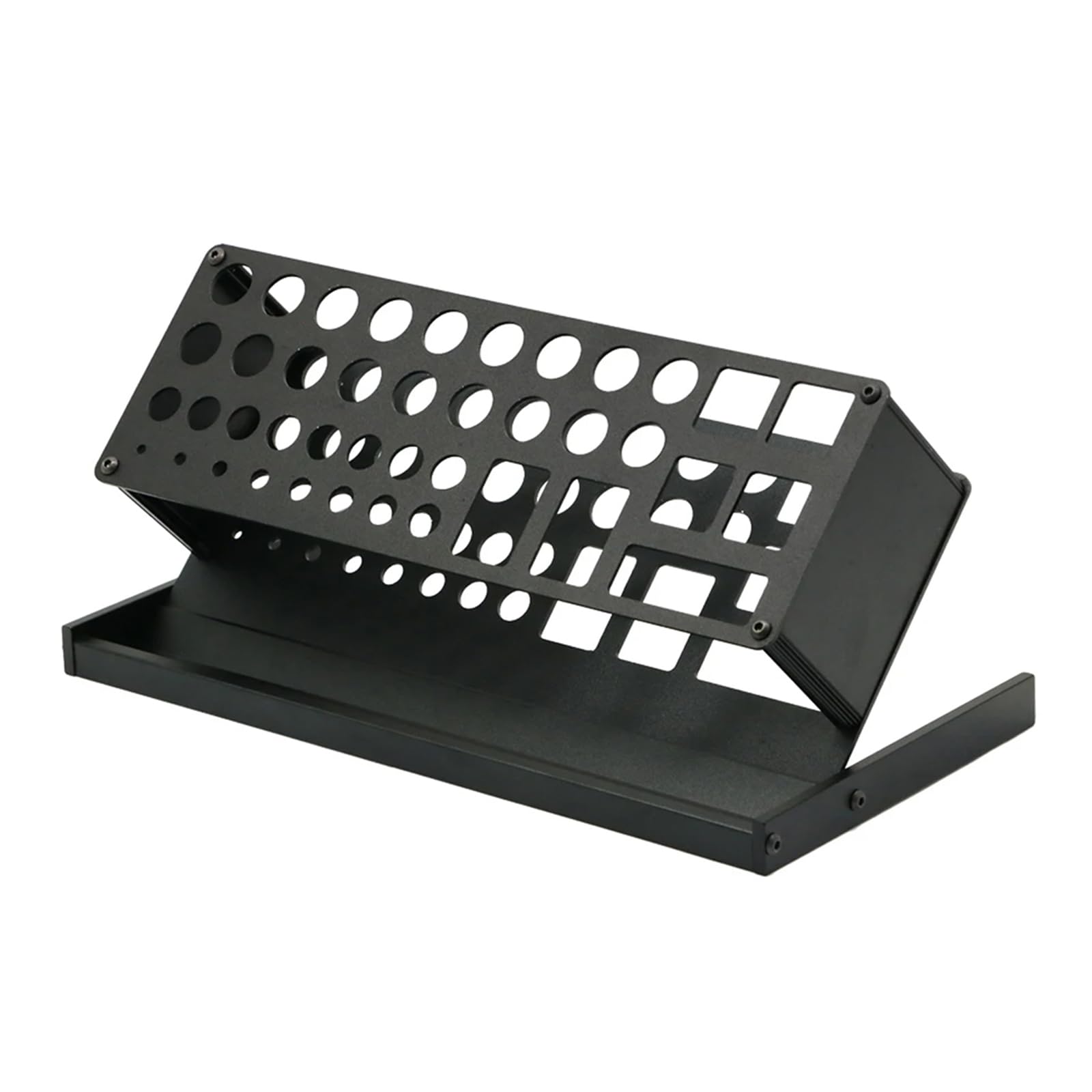 Metal Desktop Tool Holder Organizes Screwdrivers Storage Rack Components Workshop Essential Durability Construction Aluminium Alloy Screwdriver Storage Rack