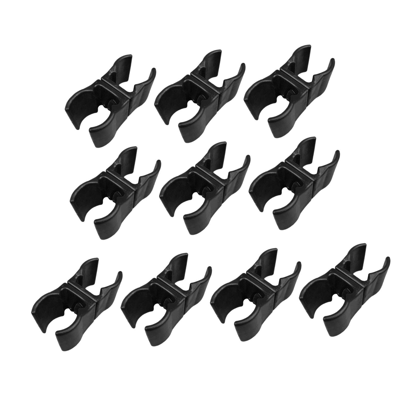 10Pcs Football Training Pole Clip Buckle for Volleyball Soccer Training Black-Home & Garden - Yard, Garden & Outdoor Living - Garden D?©cor - Poles & Parts-image-8