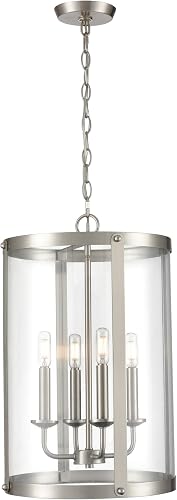 ML Lighting | Aydenn Collection | 94004-BN | 4 Light Pendant in Brushed Nickel F