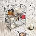 3-Tier Organizer Rack, EZOWare Wire Basket Storage Container Countertop Shelf for Kitchenware Bathroom Cans Foods Spice Office and more - Black
