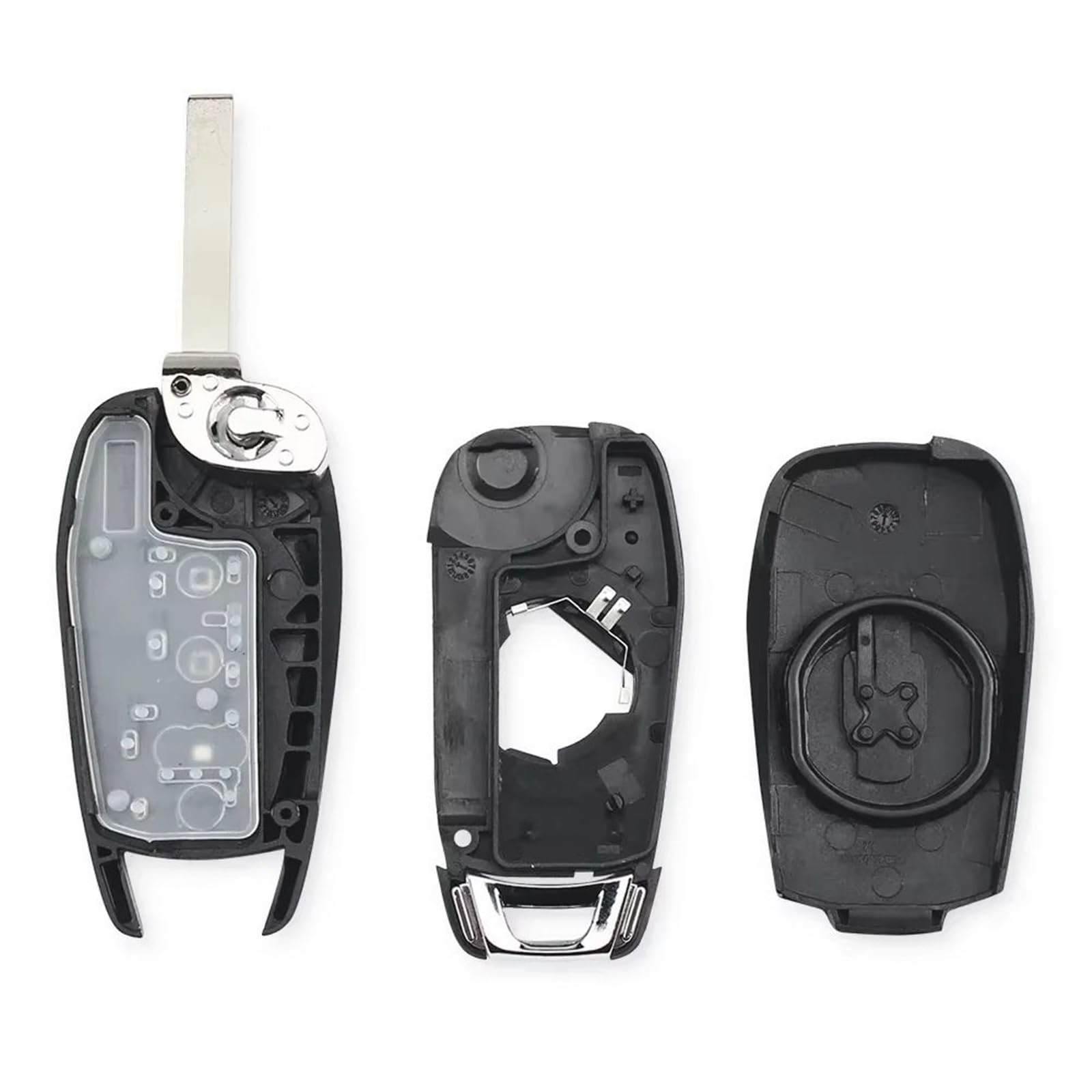 Kompatibel Mit Chevrolet Für Cruze 2014 2015 2016 2017 2018 2 3 4 Tasten Fernbedienungsgehäuse Für Klappschlüssel Schlüsseletui-Hülle(4 Buttons)