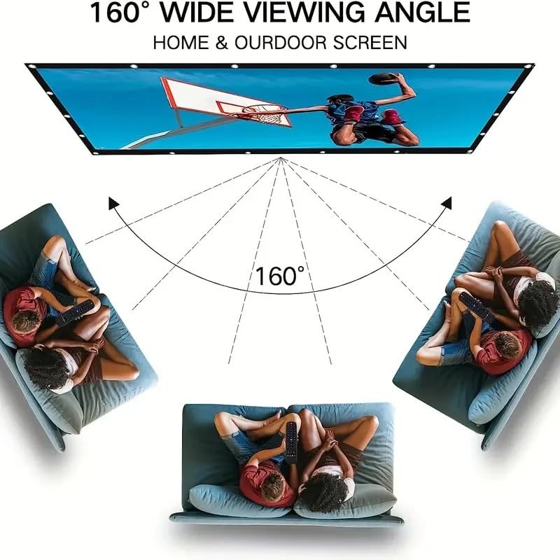Pantalla portátil plegable para proyector 72 pulg 16:9 miniatura 4