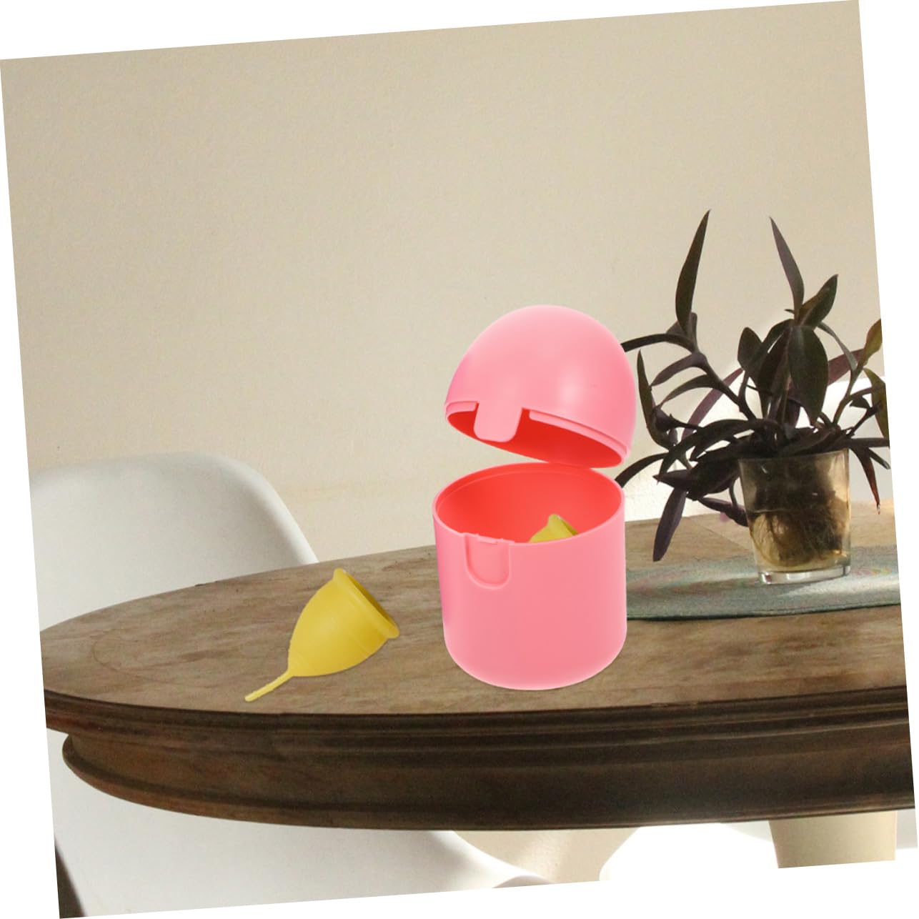 Healeved 3sets Box Carry Cleaner Personal Items Holder Holder Period Holders Cups Case Pink Pp 2pcs*3