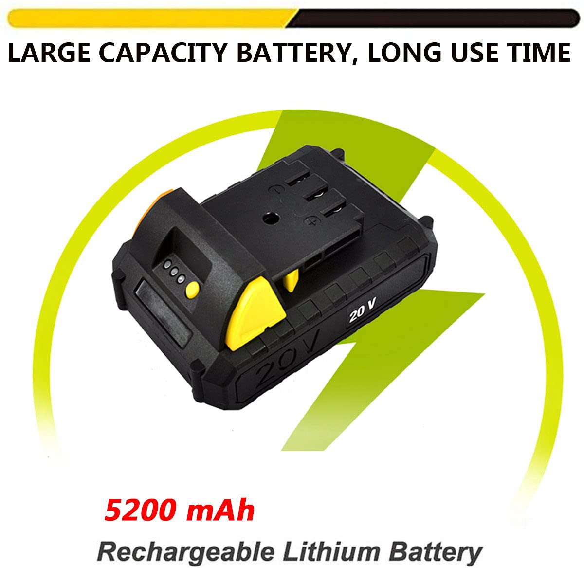 Motoculteur de Jardin, Petit motoculteur électrique, motoculteur de Jardin, motoculteur électrique sans Fil 20 V avec Batterie au Lithium Rechargeable de 5 200 mAh et Chargeur, Mot