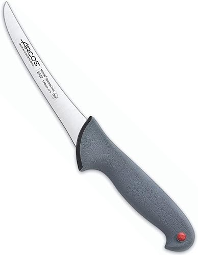 ARCOS Cuchillo deshuesador de acero inoxidable de nitrum de 5,5 pulgadas y hoja de 5.512 in. Cuchillo de carnicero profesional para cortar huesos de