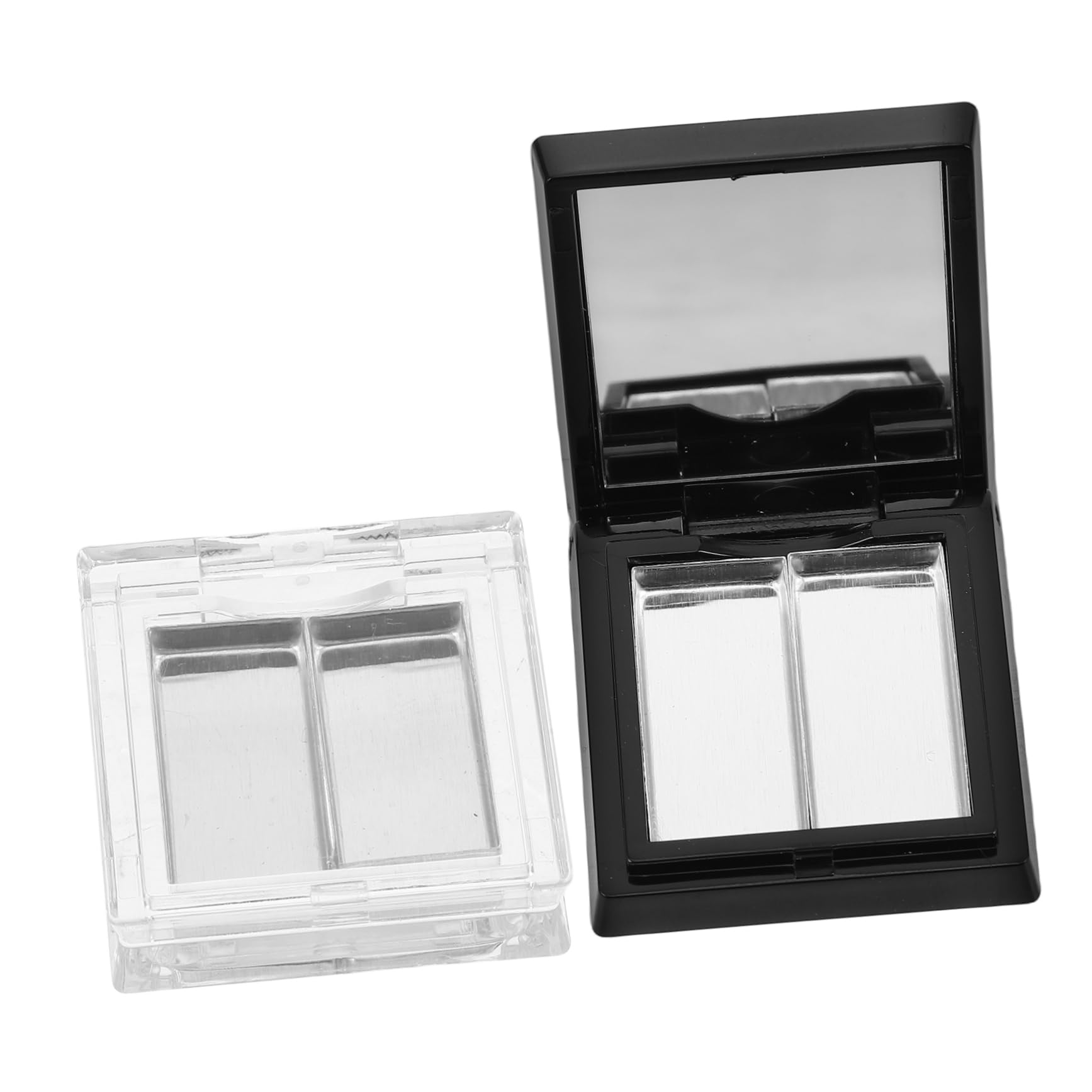 Beatifufu Palette 2 Empty Eyeshadow Pans Makeup Palette Organizer Travel-friendly