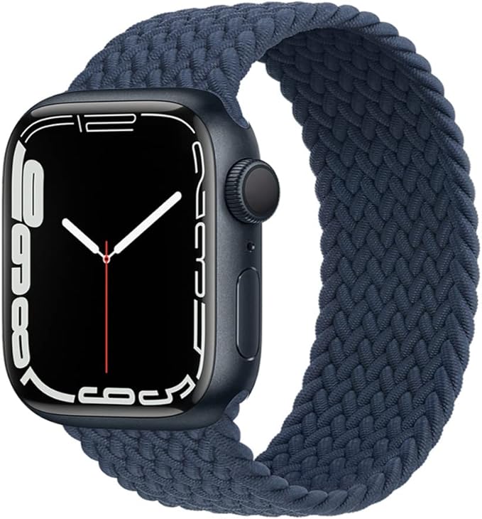 VeveXiao Geflochtenes Solo-Loop-Armband für Apple Watch SE, dehnbar, 44/40/  41/42/45/38 mm, iWatch-Serie 7/6/5/4/3/2/1, elastisches  Nylon-Stretch-Armband : Amazon.de