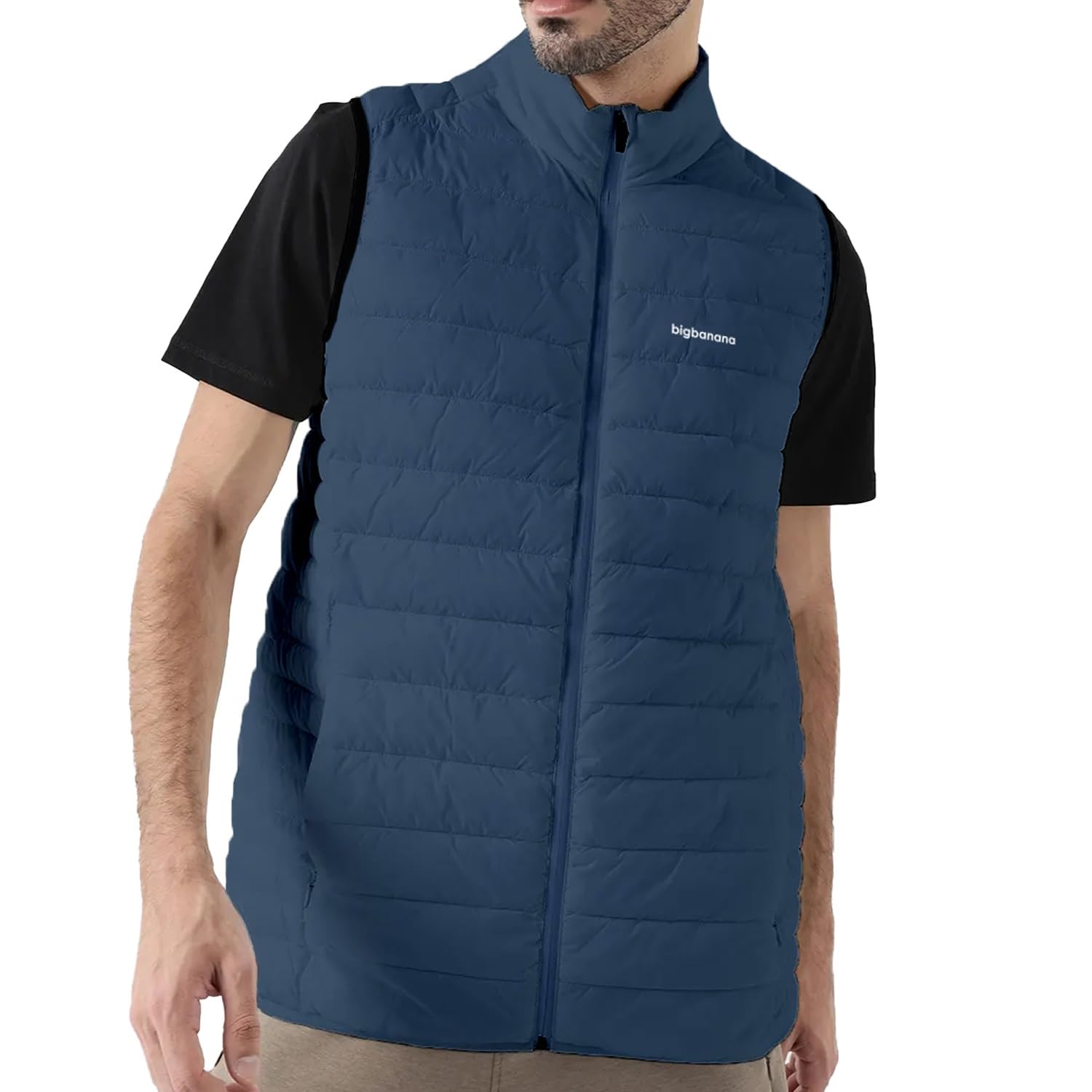 Men Plus Size Solid Navy Bomber Jacket Men Plus Size Solid Navy Bomber Jacket