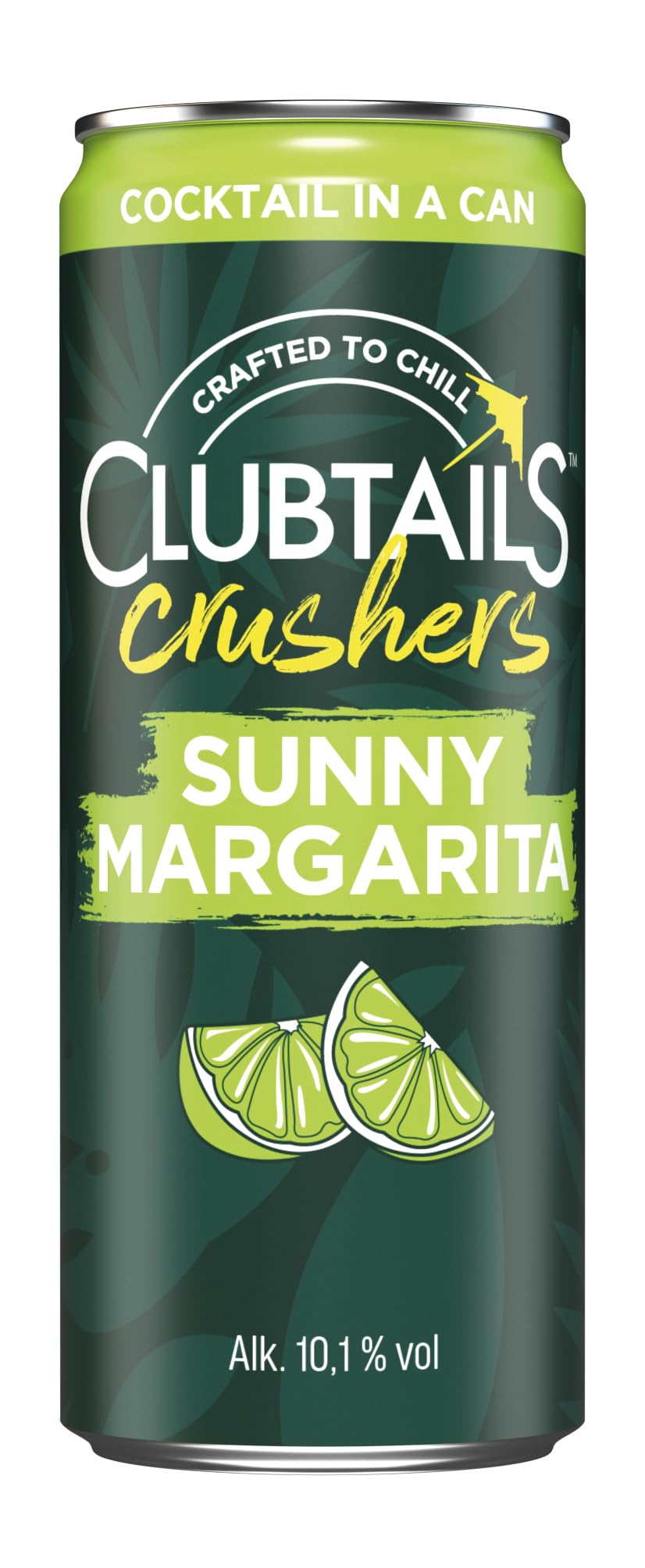 Clubtails | Sunny Margarita | Cocktail in der Dose | Erfrischend mit einem Hauch von Kohlensäure | Fertig gemischt - Ready to drink | Alkoholhaltig (Alk. 10,1% Vol) | 12 x 250 ml Dose