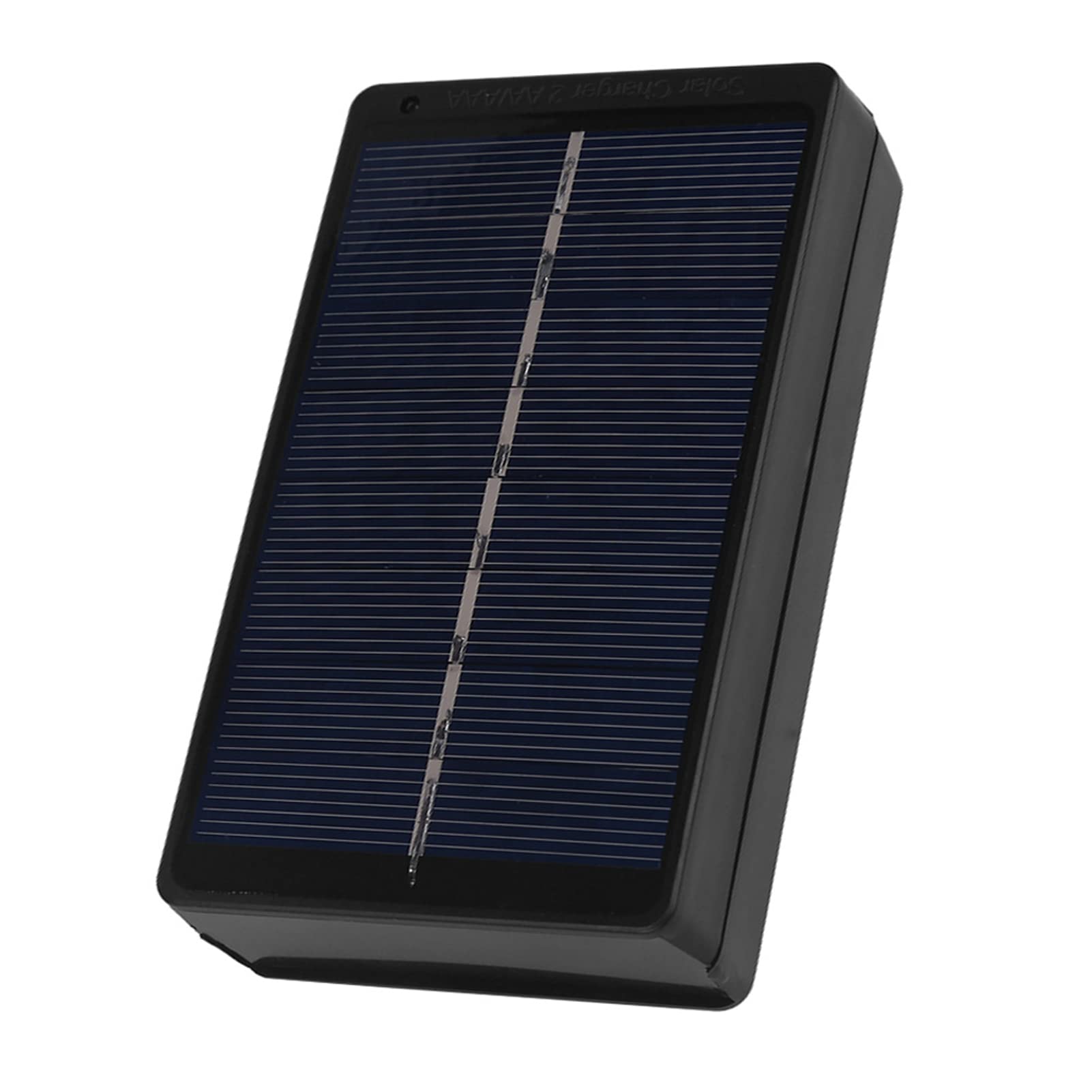 EMUKOEP Chargeur de Batterie Solaire Efficace 1 W pour AA/AAA Noir Idéal pour les Activités de Plein Air PVC et Polysilicium
