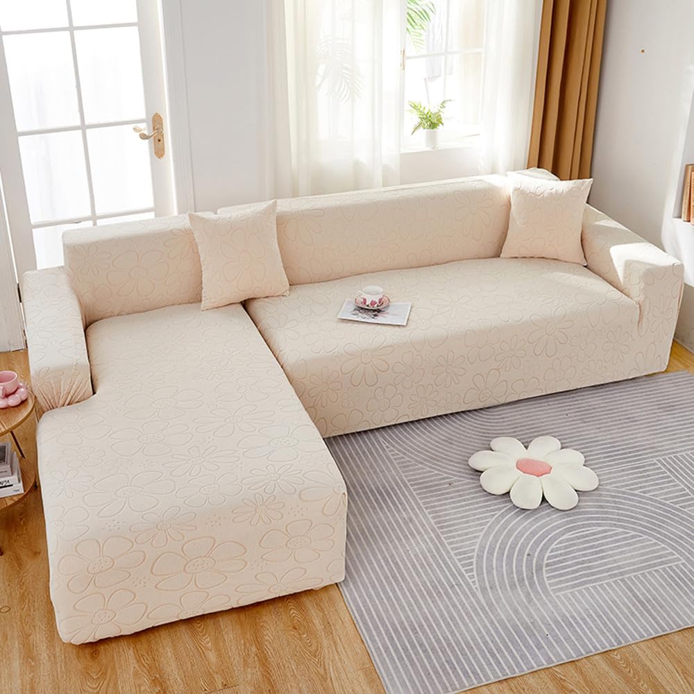 Protection canape de salon extensible tissu jacquard 1 place