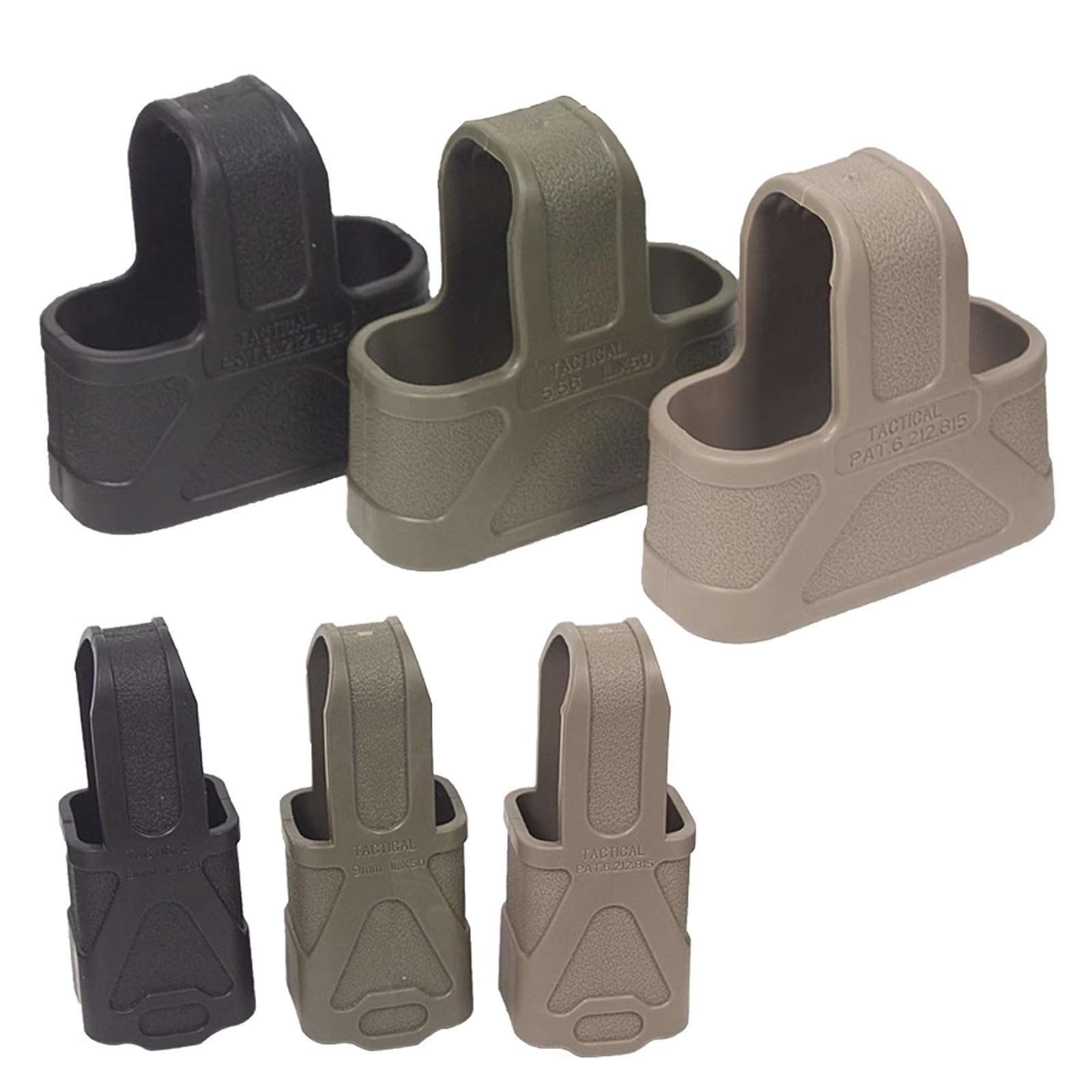 Confezione da 3 Custodie per Caricatori CS M4 a Estrazione Rapida, in Gomma Antiscivolo e Anti-Caduta, per Caricatori da 7,62/5,56/9mm