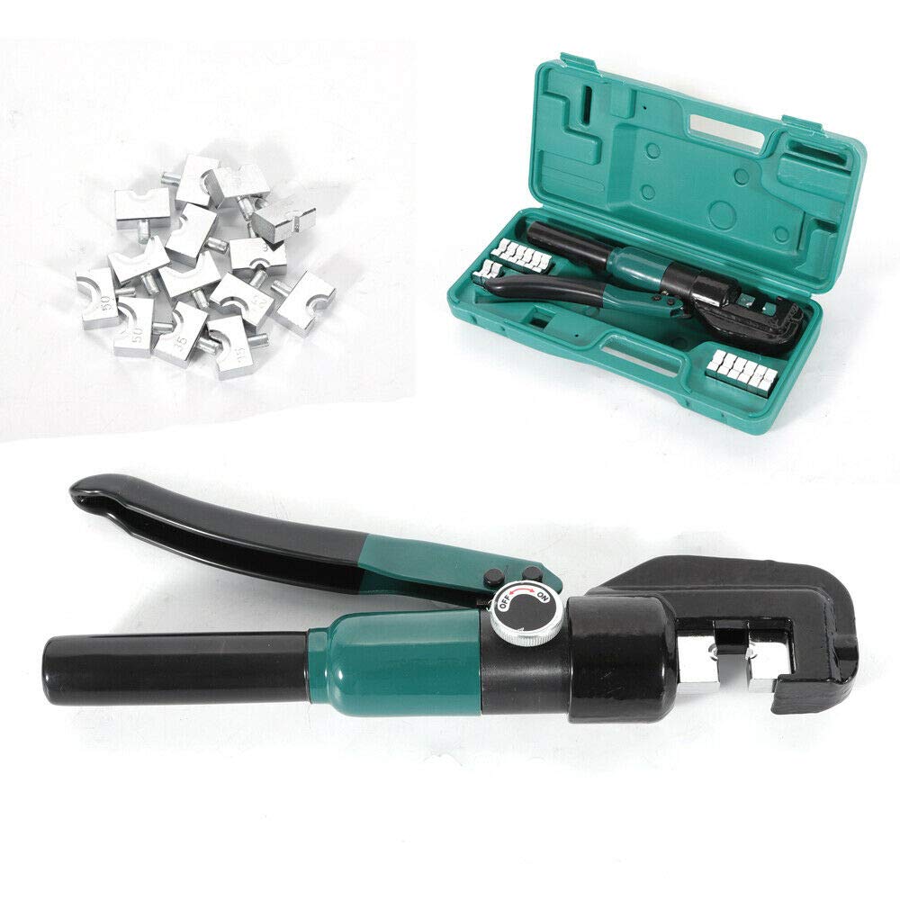 5T pinza idraulica per crimpare connettori con 8 fori per foratura, pinza crimpatrice capicorda 4-70 mm²