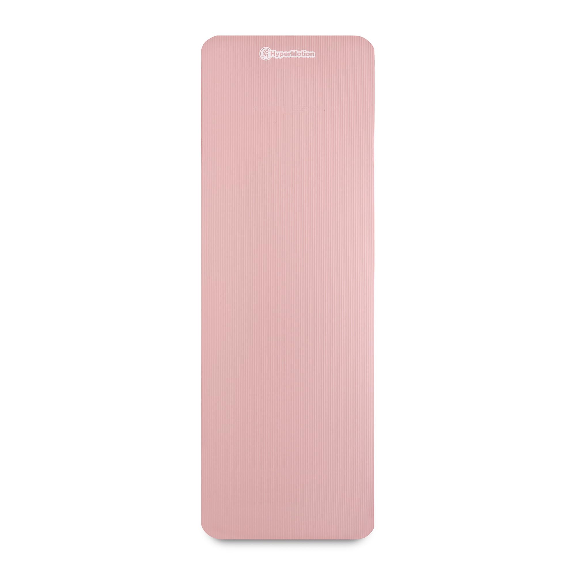 HyperMotion Tapis de Yoga NBR 183x61 cm (Épaisseur 0,8 cm et 1,5 cm) Antidérapant, avec Sangle de Transport et d’Étirement, Tapis Fitness pour Pilates et Relaxation