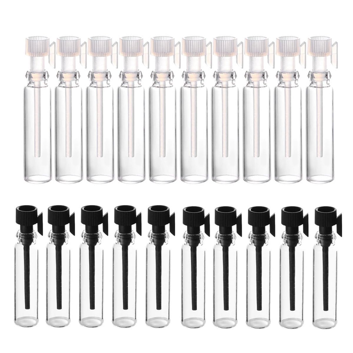 5 Set Bottiglie Vuote Trasparente Per Profumi Viaggio Include Pipette Trasparenti E Pipette Per Campioni E Ricariche 100 Pezzi * 5