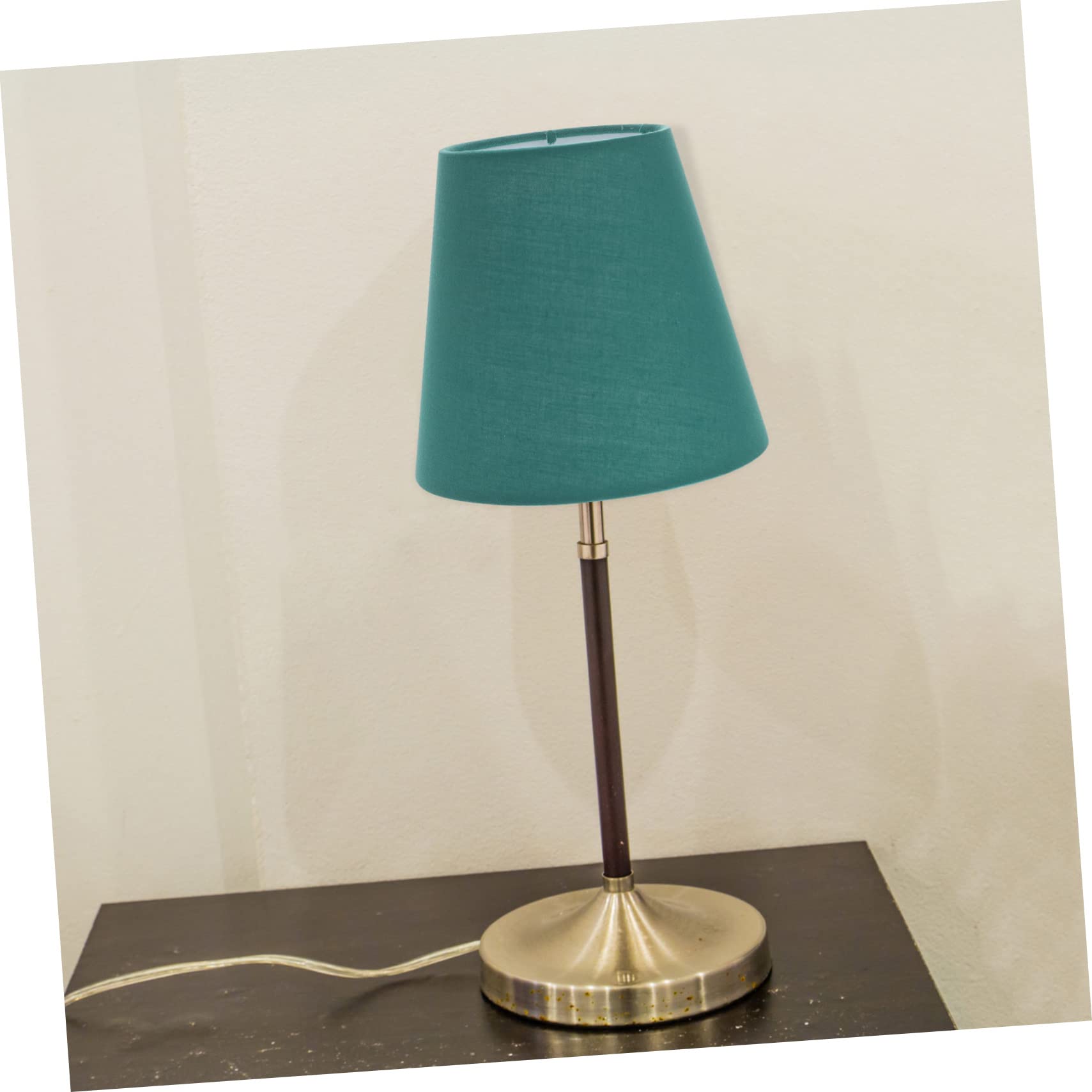 ORFOFE Chandelier Shade Desk Lamp Desk Top Decor Dinner Table Decor Hanging Light Fixture Rustic Lamp Lampshades for Table Lamps Table Top Decor Cloth Women's Candle Big Drum - Image 3