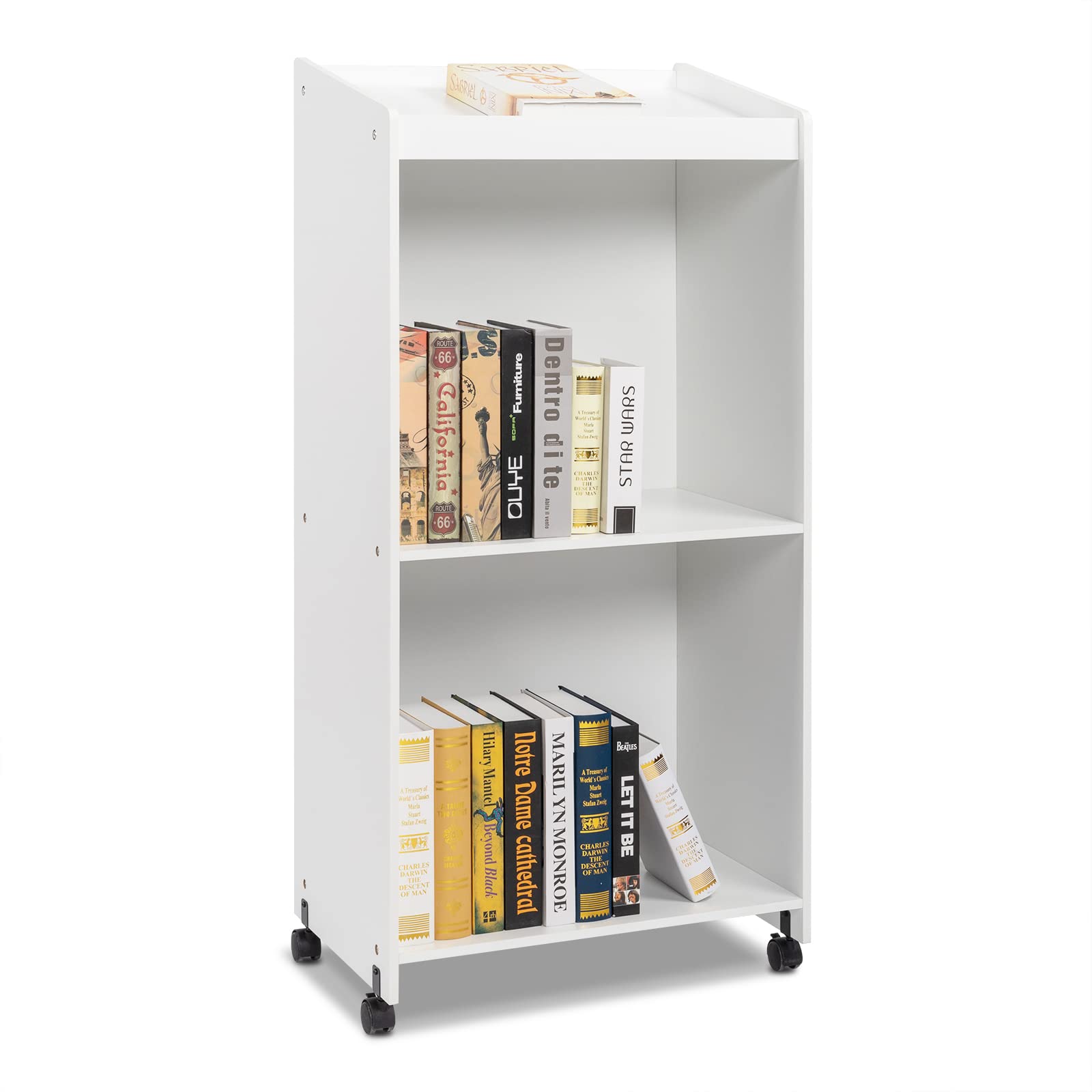 Buy VINGLI 46.5” Podium Stand Portable with Wheels, Mobile Lectern