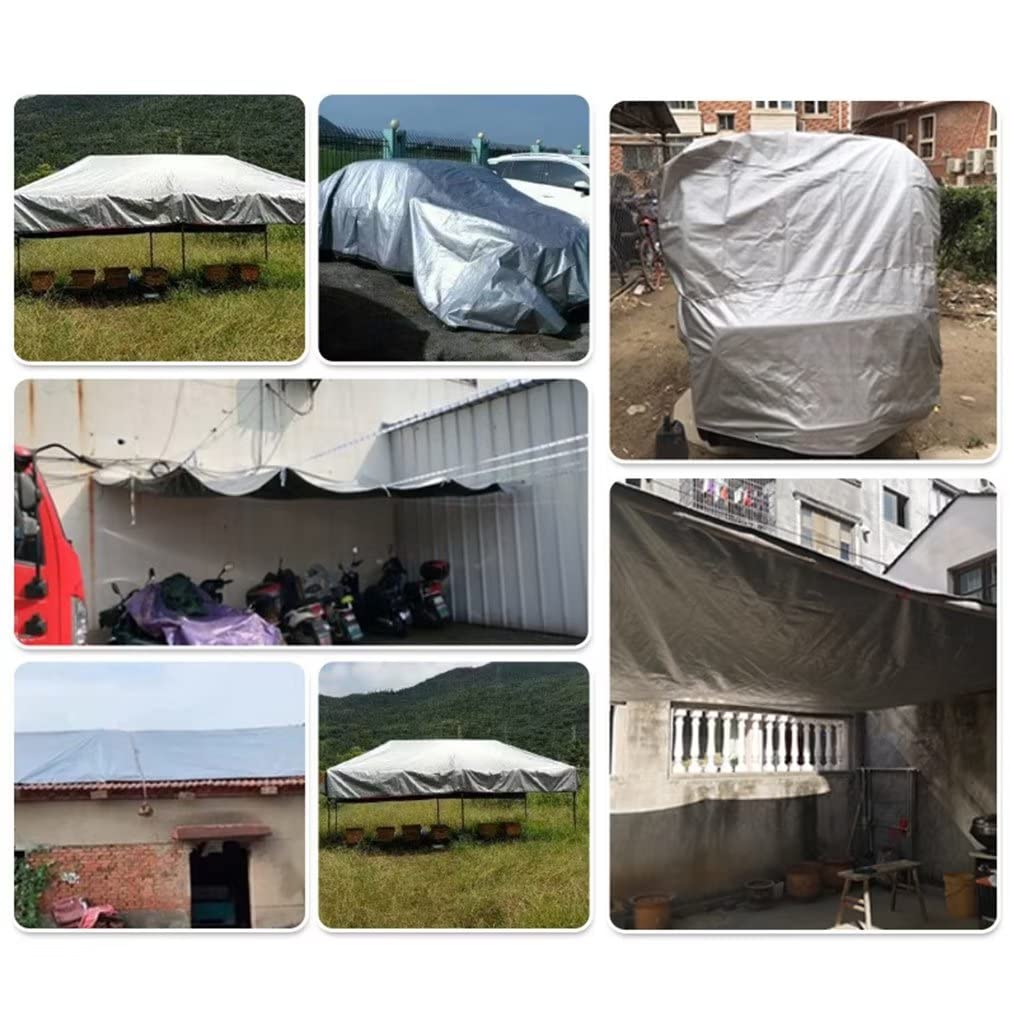 Amazon | シルバーシート 防水 UVシート 3.8x5.8m 紫外線カット ブルー