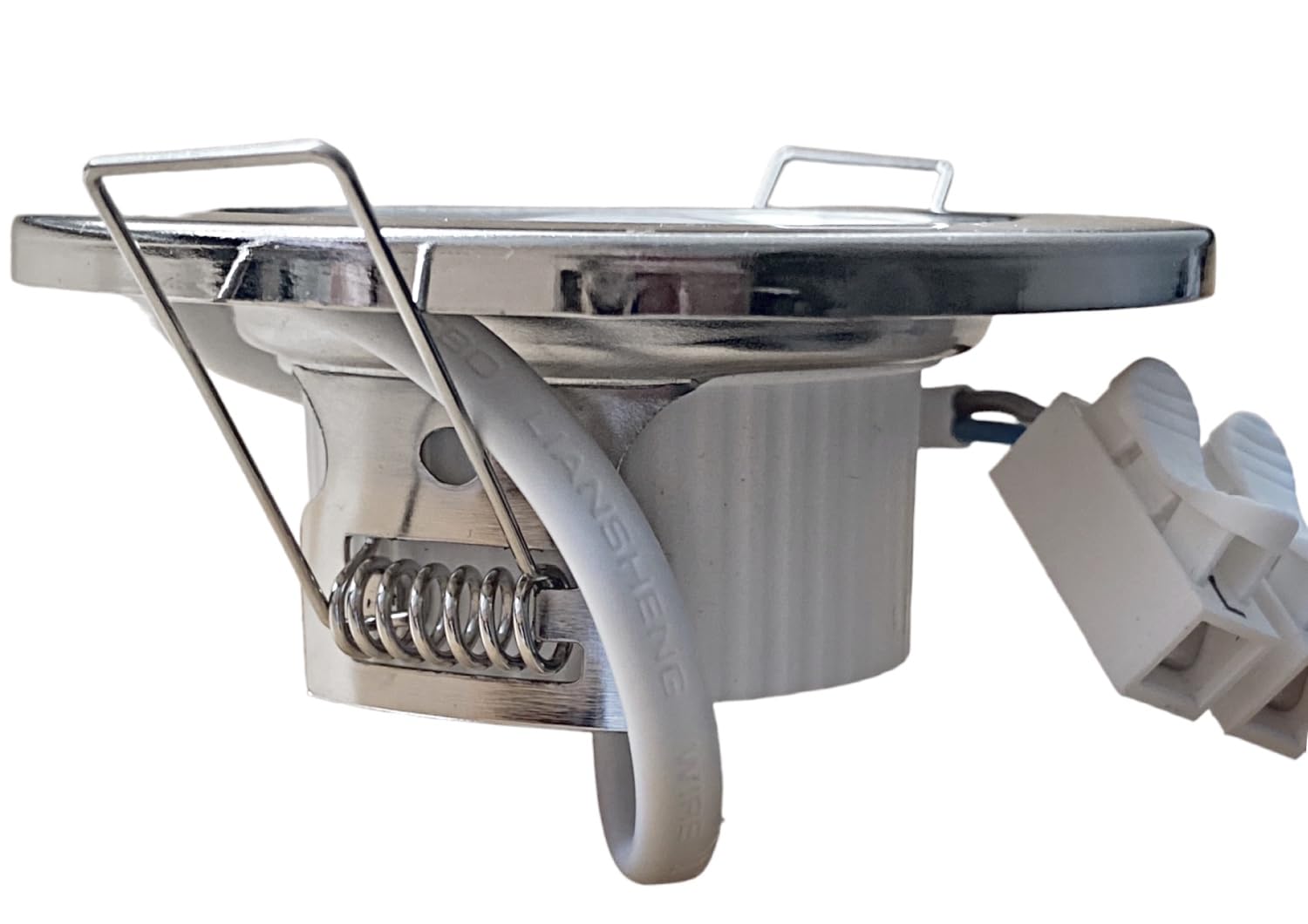 SMD LED Decken Einbaustrahler 6x 5W 230V | Edelstahl Optik | Flach & starr | Neutralweiß (4000K) | Ø80mm | Für Innenräume mit geringer Einbautiefe | mit LED Modul | passend für Flur, Wohnzimmer, Küche