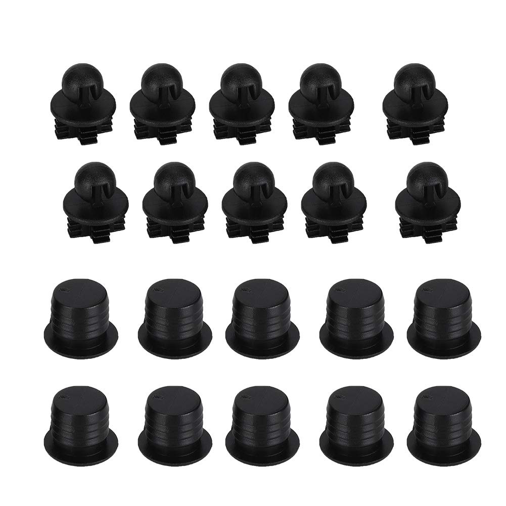 QANYEGN10 Pairs Speaker Grill Guides, Speaker Parts Accessories, Plastic and Socket Speaker Mesh Snap Fastener, Speaker Grzill Peg