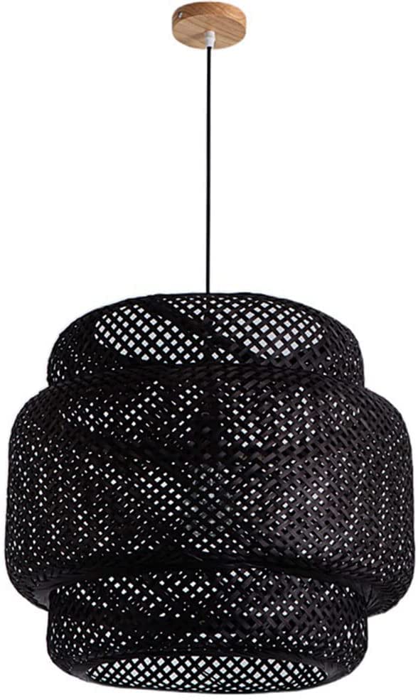 Lustre rotin suspension osier tissé main luminaire japandi chambre