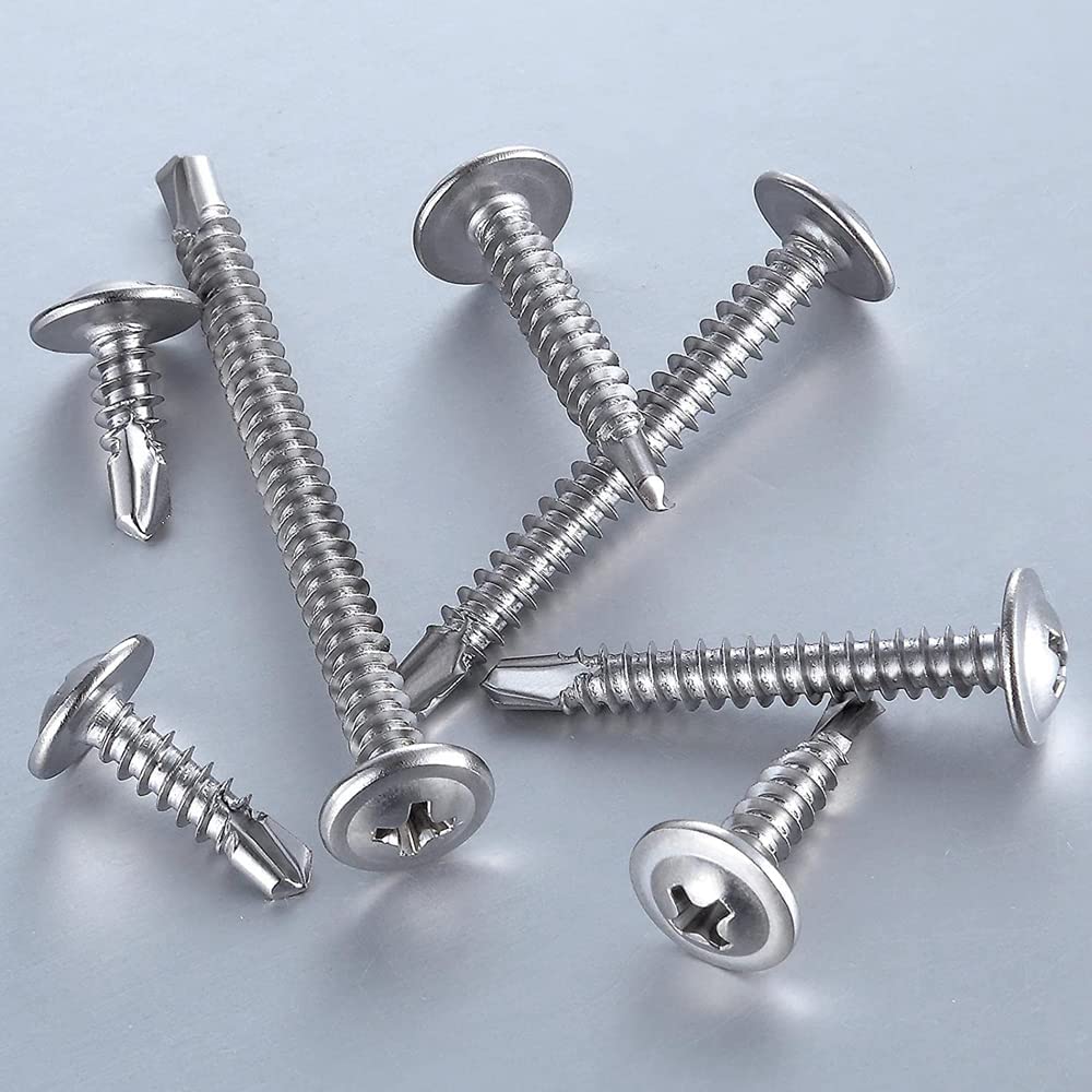FarDeer M4.2 Wood Screws,Flat Head Screws for Wood Zinc Galvanized - Image 3