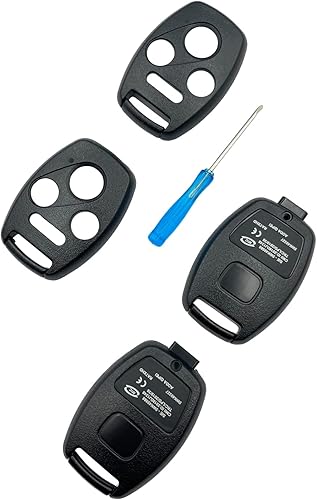 Miniatura 3 de No requiere corte funda de repuesto para llavero remoto de entrada sin llave para Honda Accord 2003-2012  CR-V 2005-2006  Civic EX 2006-2013  Pilot