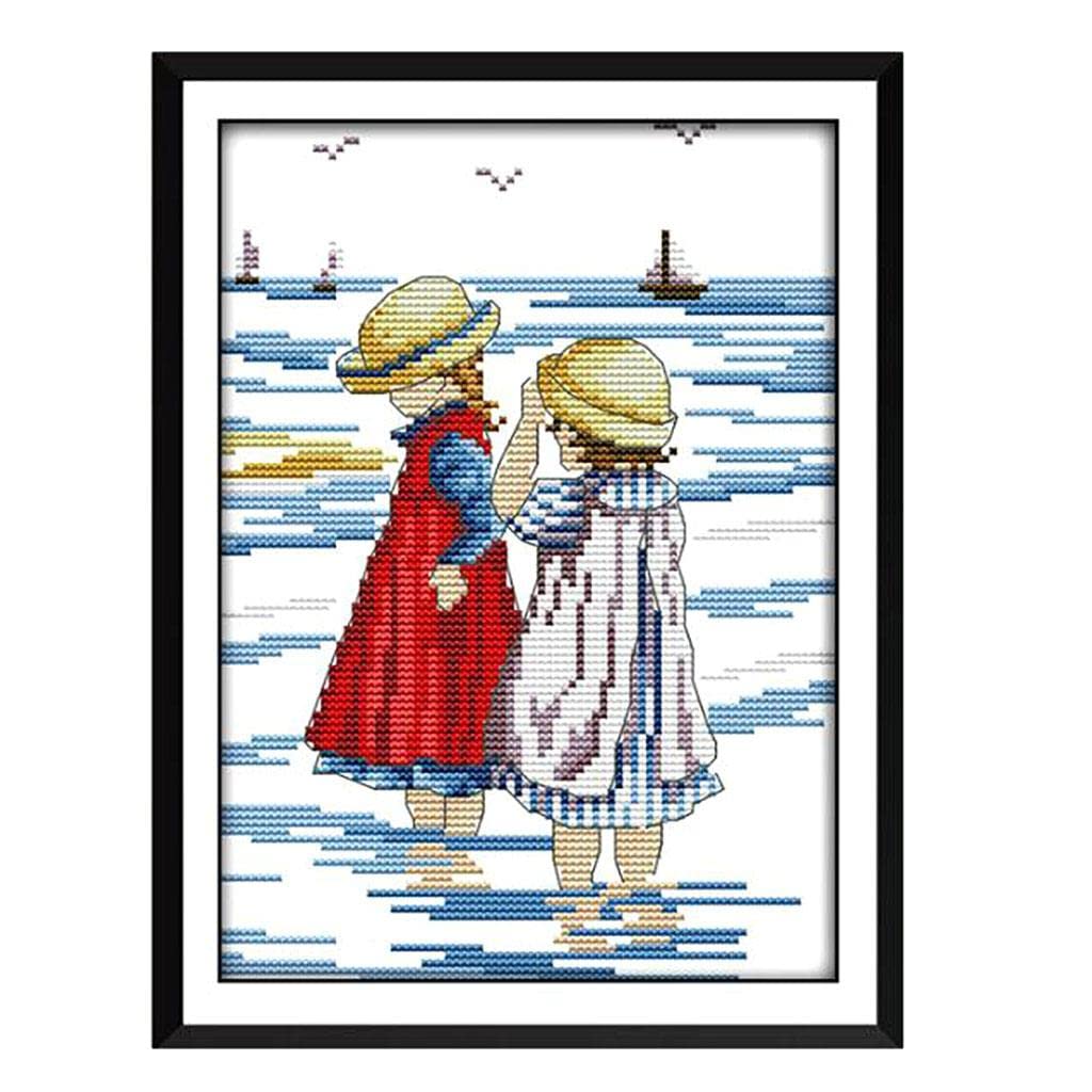 LOOM TREE Stamped Cross Stitch Kit Pre-Printed Pattern Embroidery Kit 14CT 19 x 27cm Needlecrafts & Yarn | Embroidery & Cross Stitch | Hand Embroidery Kits | Cross Stitch Kits-image-25