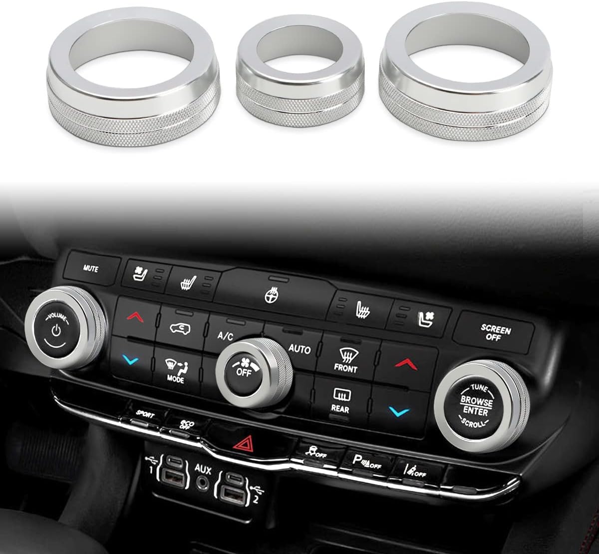 auovo Volume Knob Tune Knob Air Conditioner Knob Covers