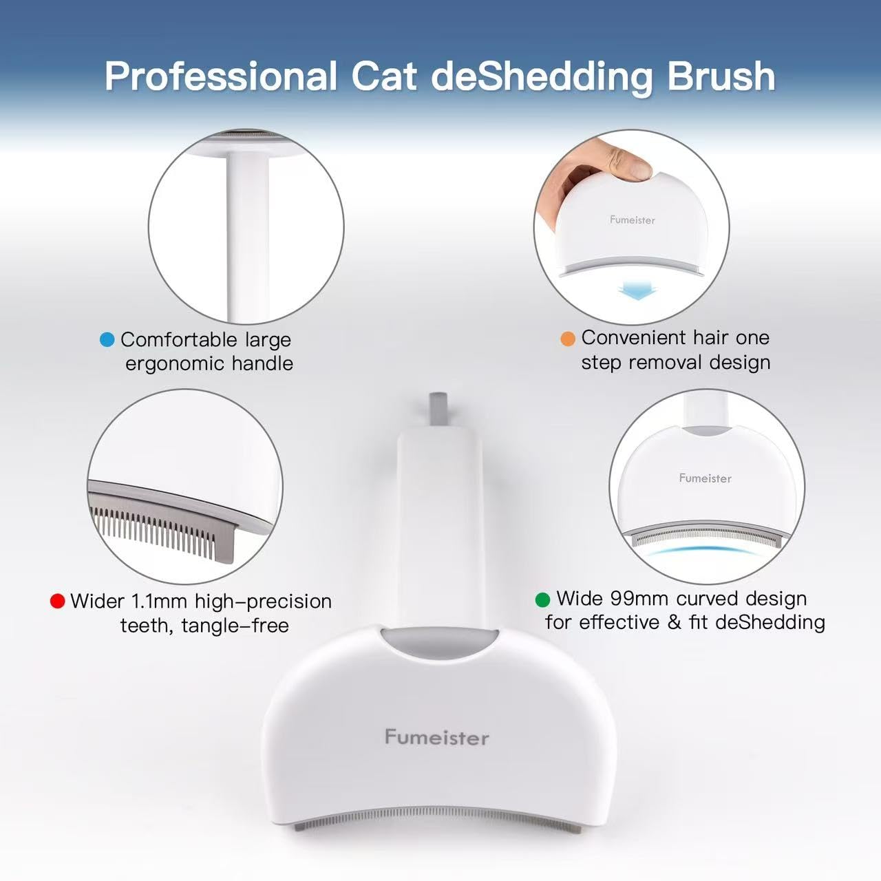 Fumeister Pet Undercoat Deshedding Tool for Dogs - Image 3