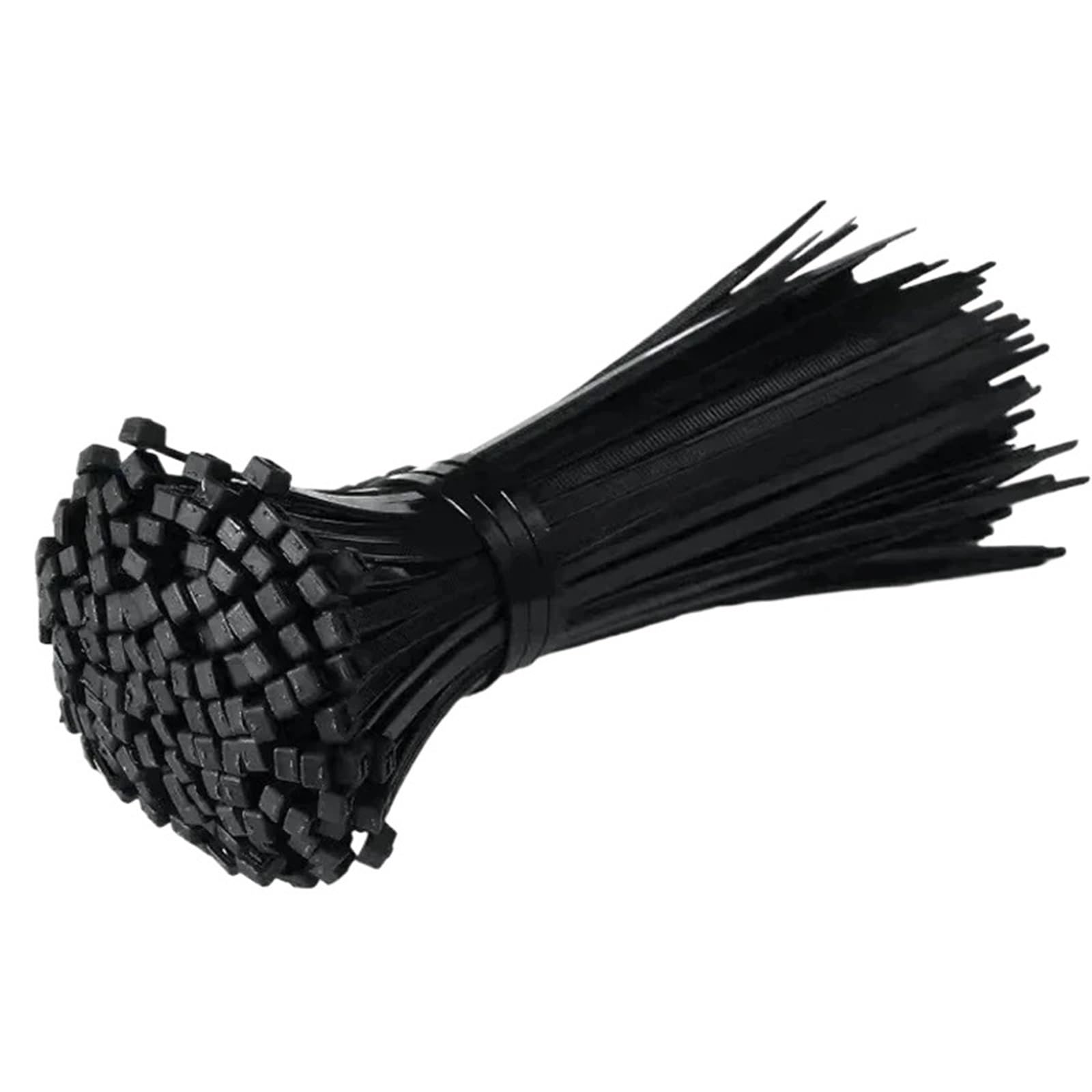 L6nqiag Black(3X150mm) Nylon Cable Ties Nylon Cable Ties Self-Locking Straps Fastening Loop Multi-Purpose Adjustable Home Office Plastic Wire(,100Pcs)
