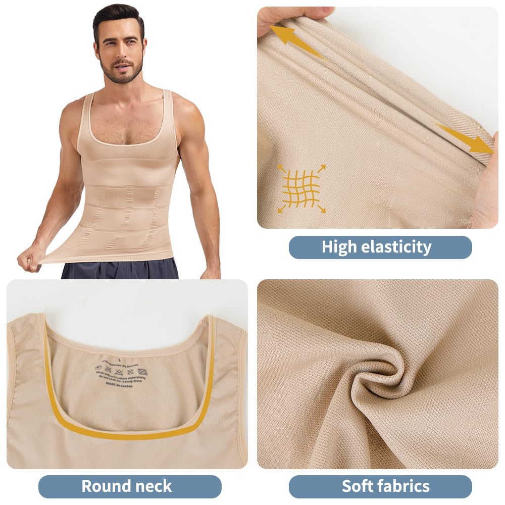 Ellareese Shapewear Débardeur gainant gainant pour homme