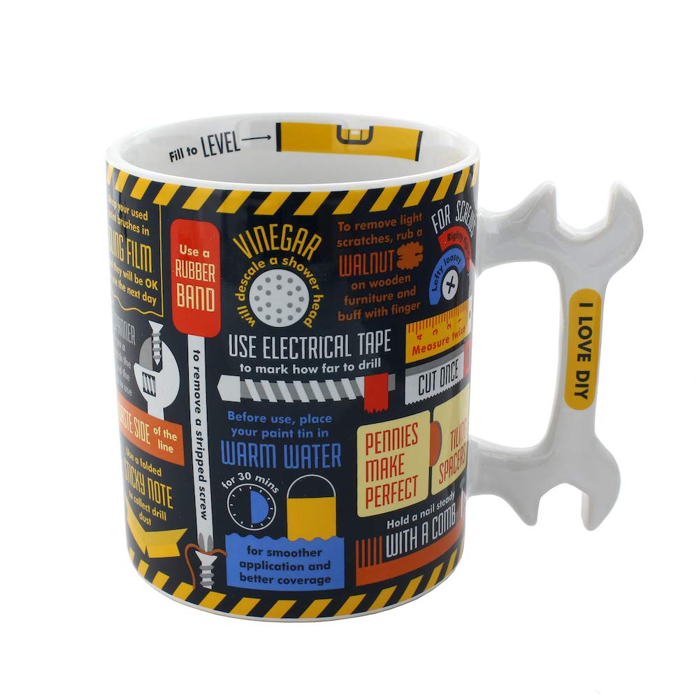 Ginger FoxThe DIY Tips & Tricks Novelty Mug - Perfect for A DIY Fanatic - Covered in Useful Hints for The Home